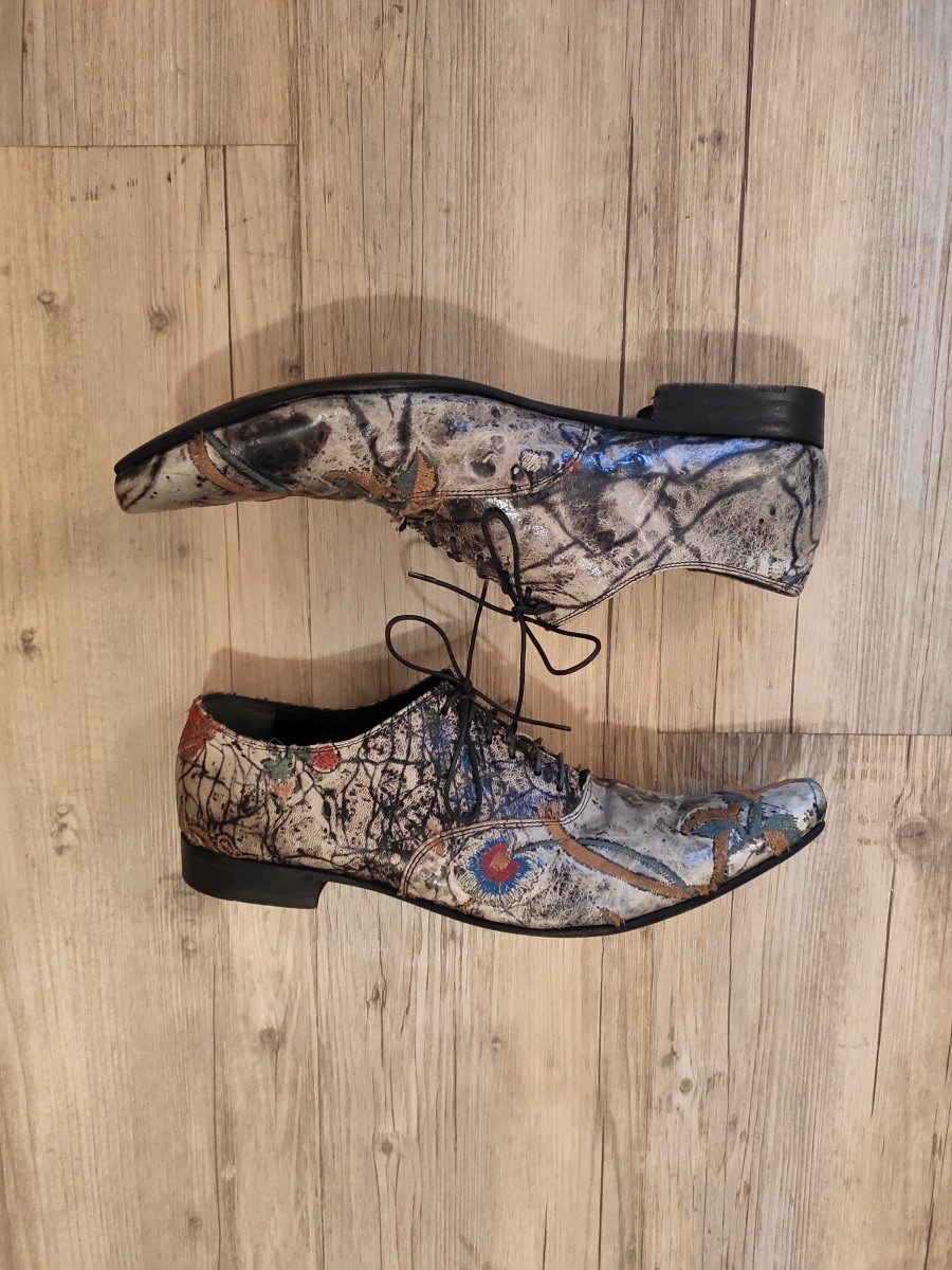 Gianni Barbato - Floral embroidered derbies. Like DIOR or Saint Laurent - 4