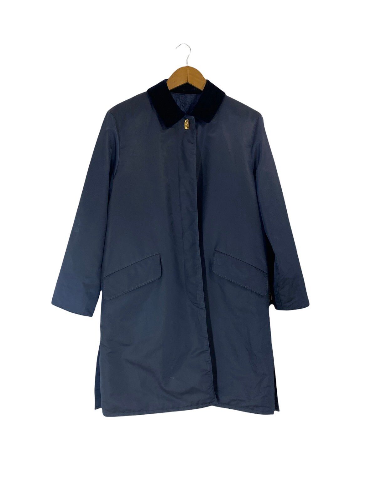 Burberry Long Jacket Velvet Collar Design - 1