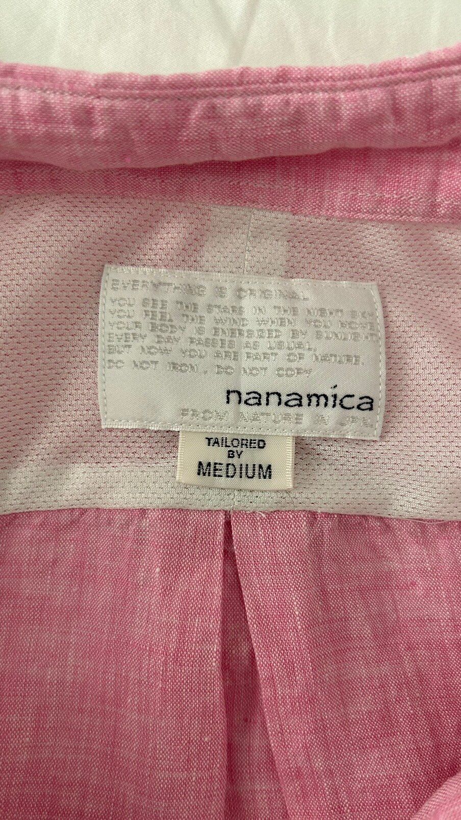 nanamica - 100% linen shirt - medium - made in japan - 6