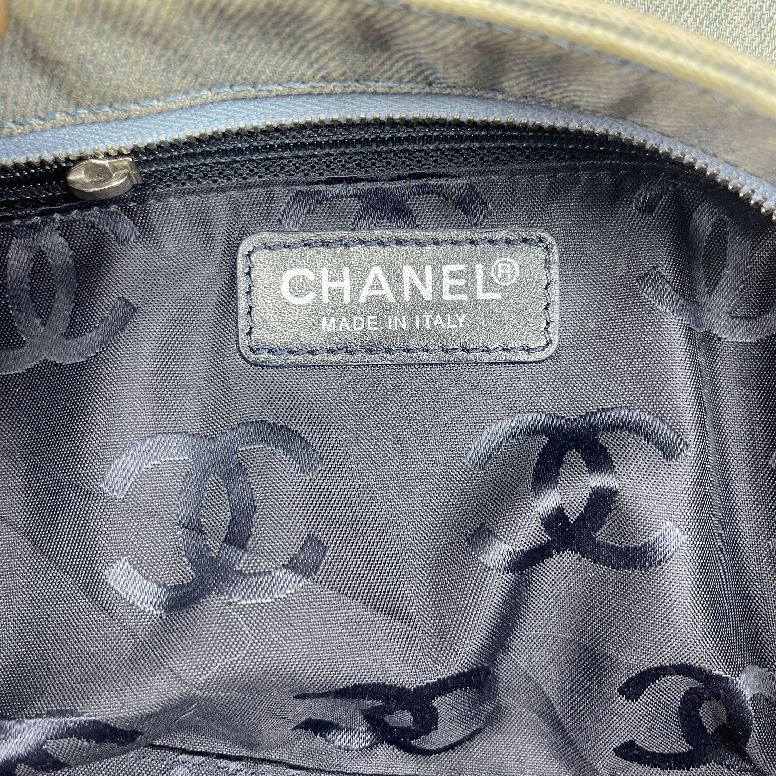 Chanel 2002 Collection Denim CC Clutch Bag - 8