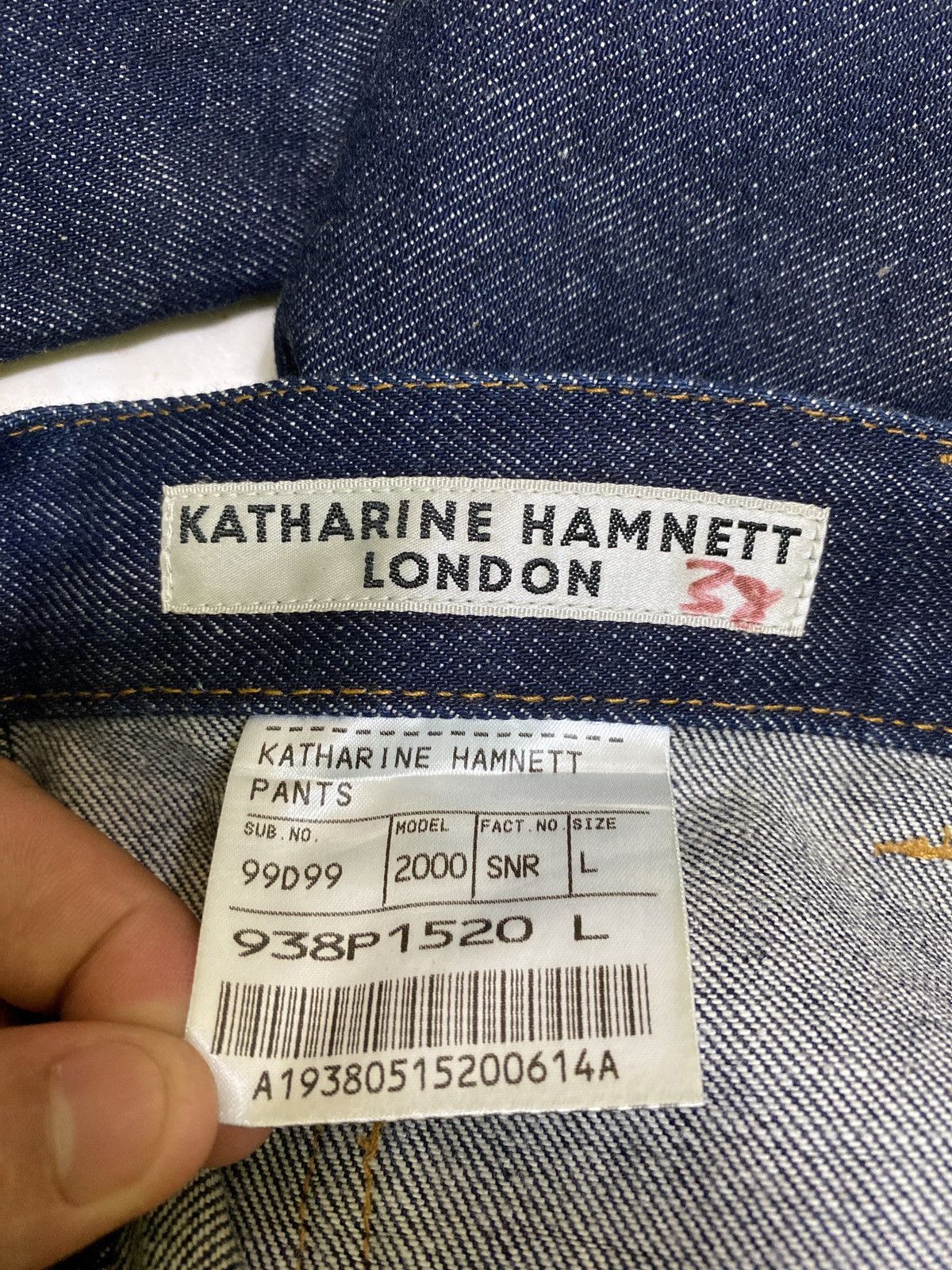 Vintage - Flared Katharine Hamnett London Bush Pant Boot Cut Denim - 15