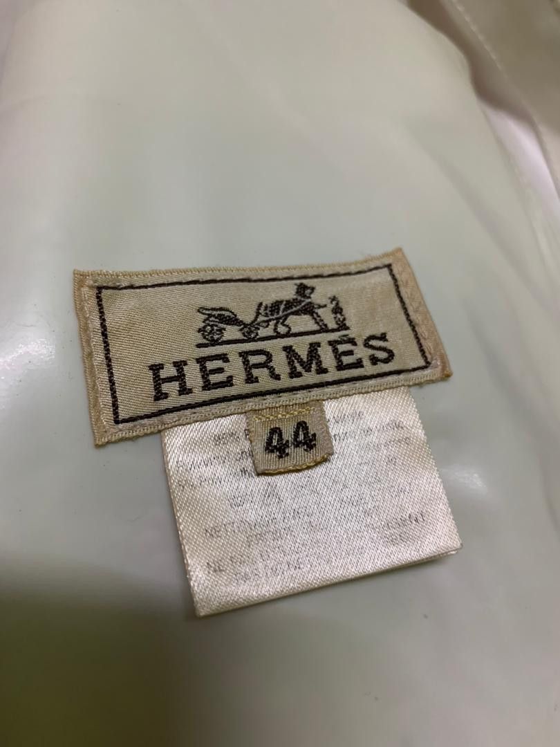 Archive Hermes Vinyl Off White Jacket - 4