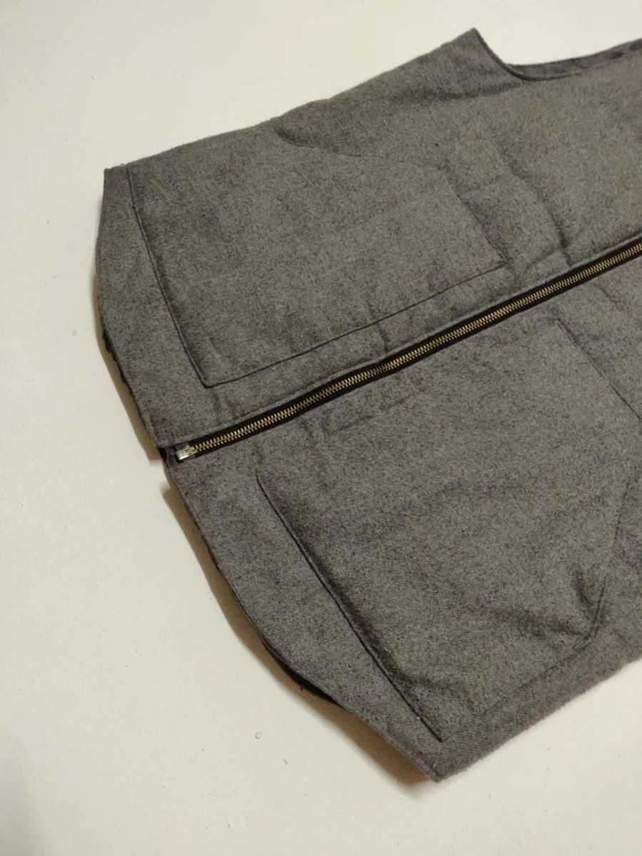 Katharine Hamnett - Vintage Casual Half Puffer Vest Jacket - 2