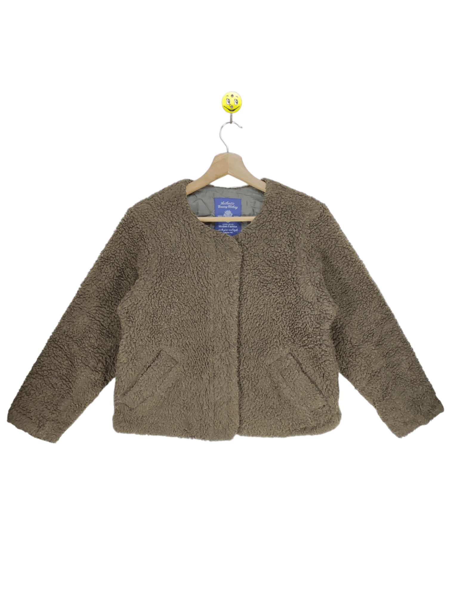 Steals🔥Vintage Sherpa Cropped Cardigan Jacket by Union Made - 1