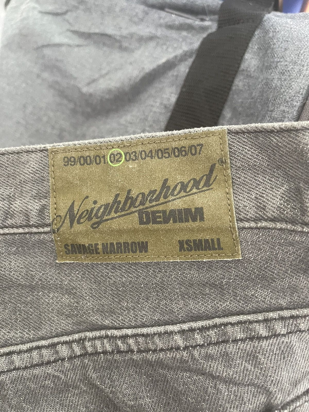 Vintage - Neighborhood NBHD ‘02’ Selvedge Print Denim Jeans - 13