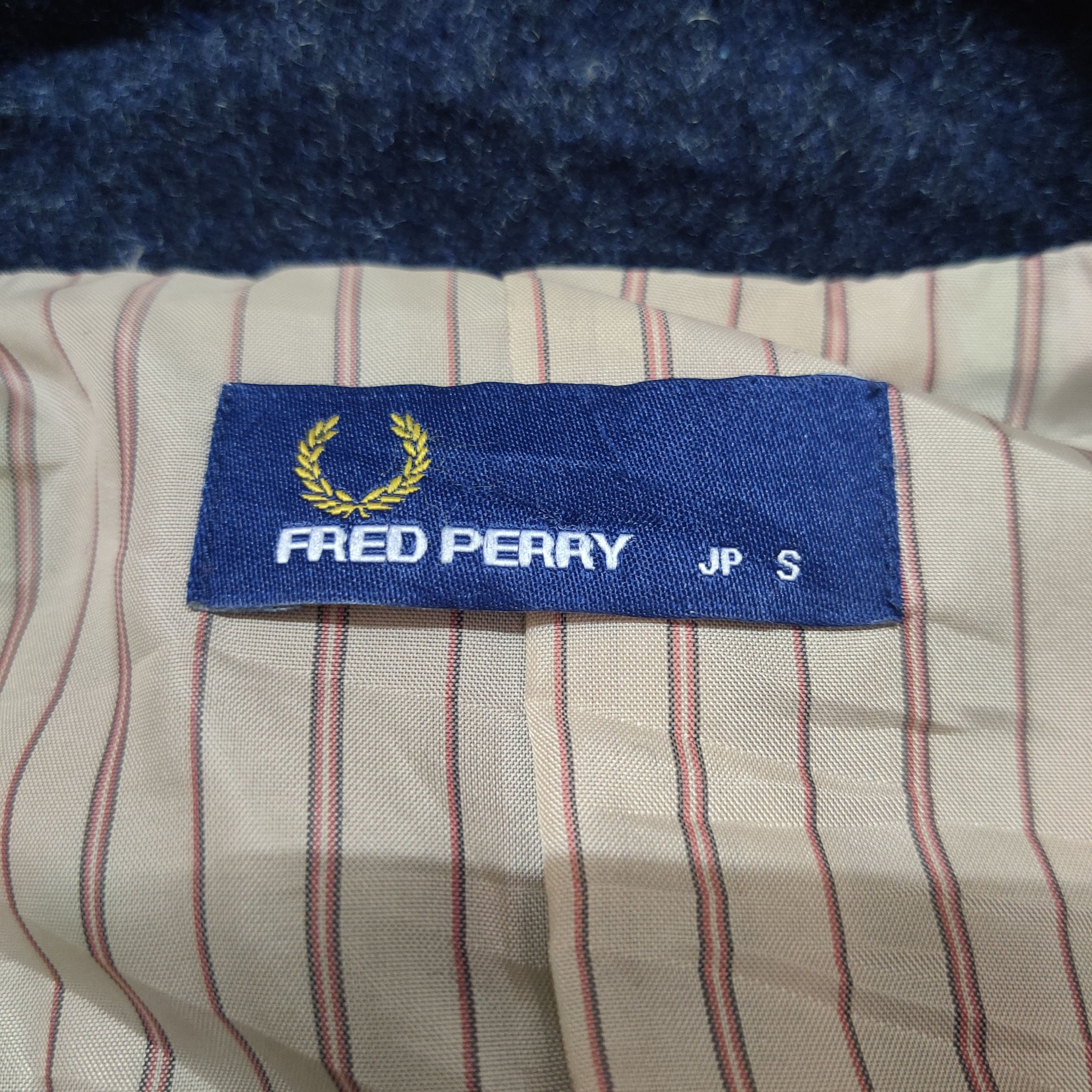 Vintage Fred Perry Heavy Wool Coat Double Breasted - 9