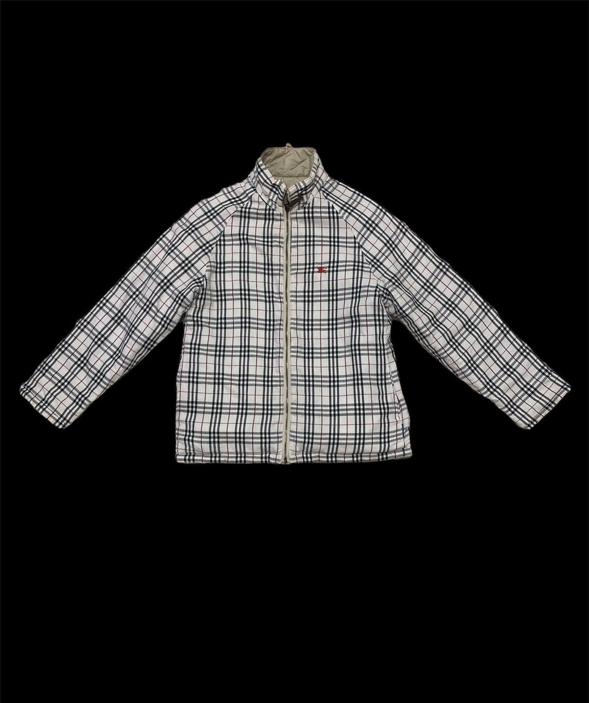 Burberry Nova Checked Reversible Quilted Jacket Nice Design - 1