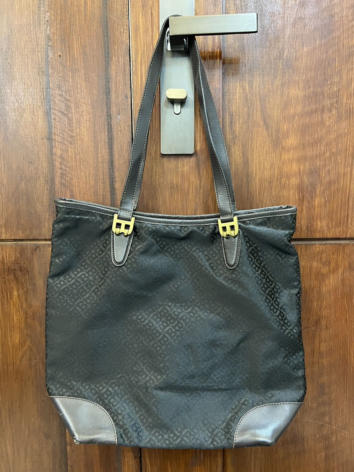 Bally Monogram Tote Shoulder Bag - 1