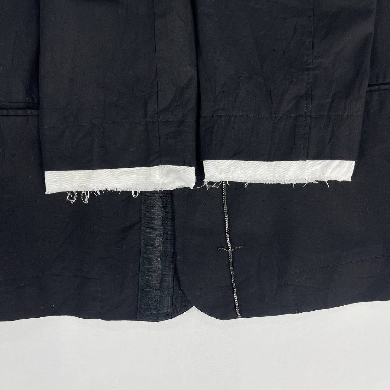 Haider Ackermann Black Cotton Metal-Embellished Jacket - 12