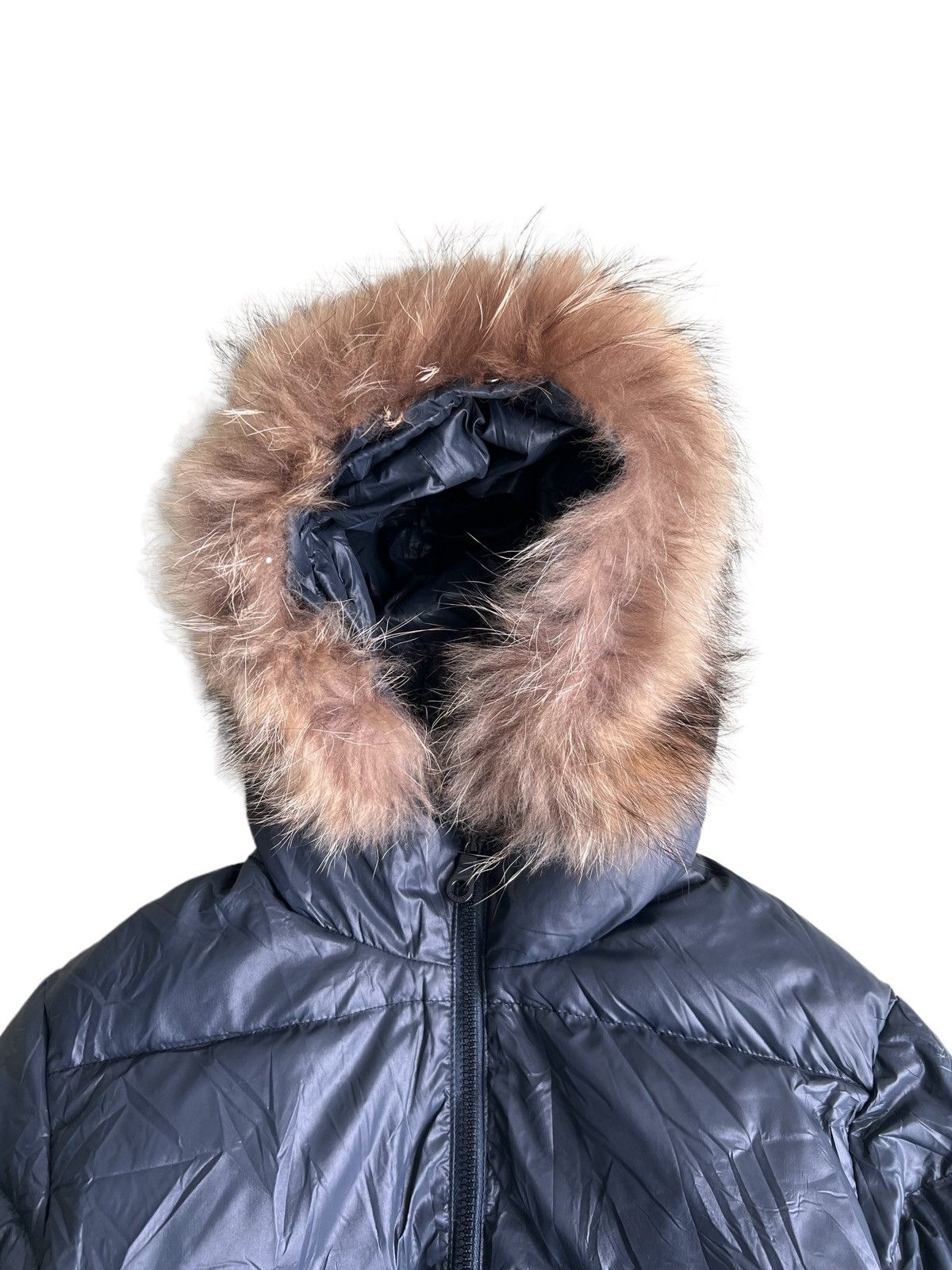 Duvetica Racoon Fur Hoodie Detachable Band Goose Down Jacket - 6