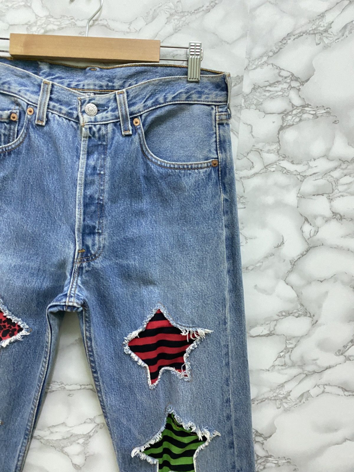 Vintage 90s Levi's 501 ⭐️ Custom Denim - 5