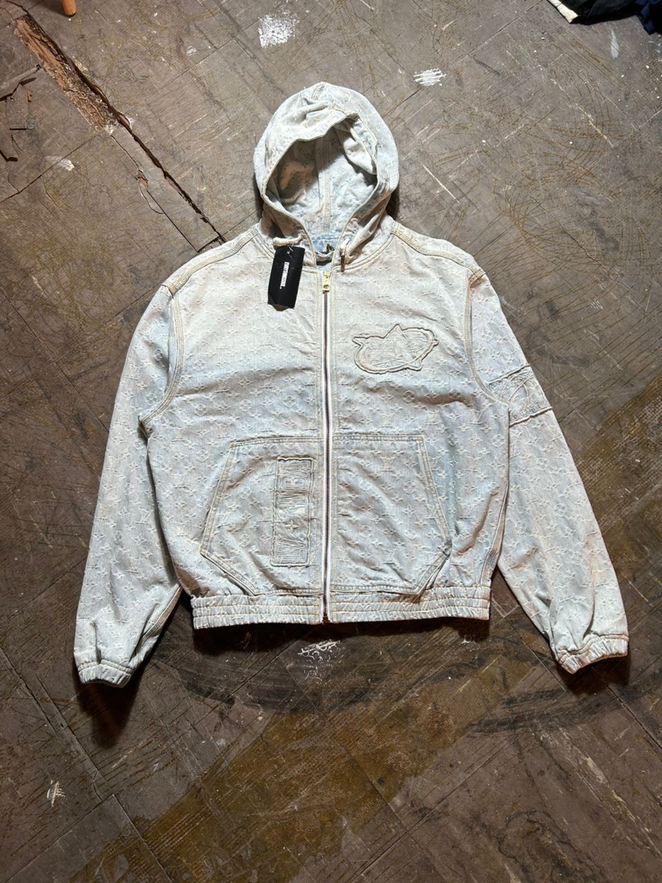 louis vuitton NBA monogram denim jacket - 2
