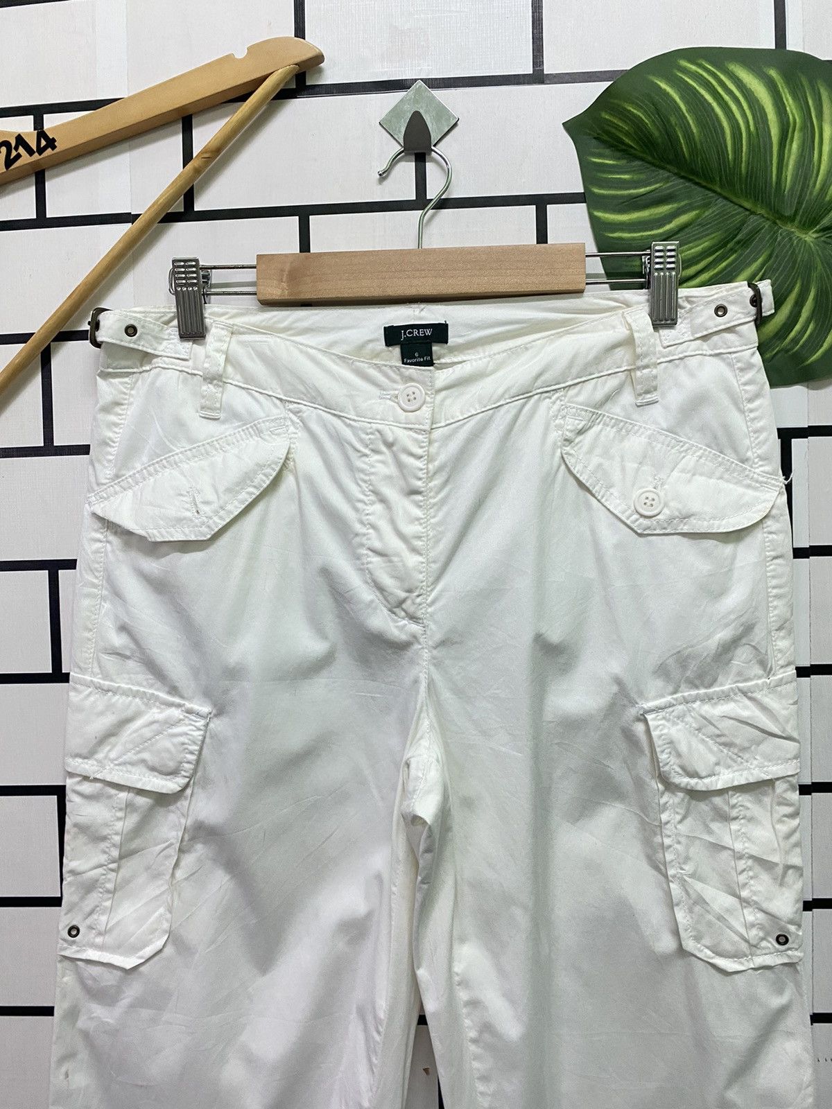 Cargo Multipocket White J.CREW Parachute Light Pants - 3