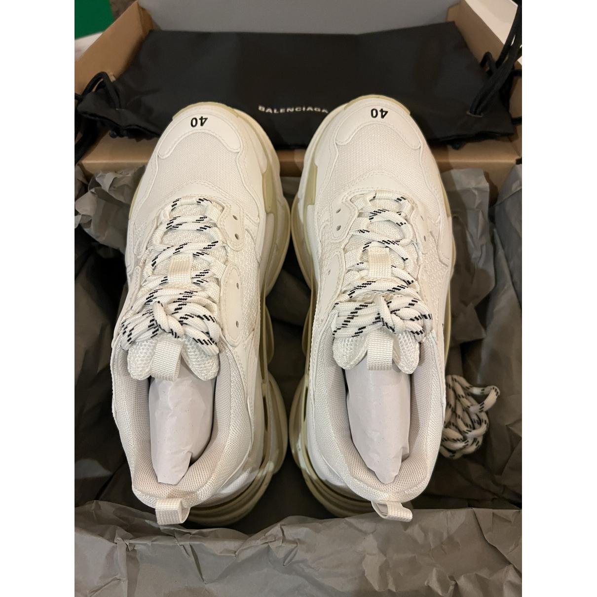 Triple S cloth trainers - 4