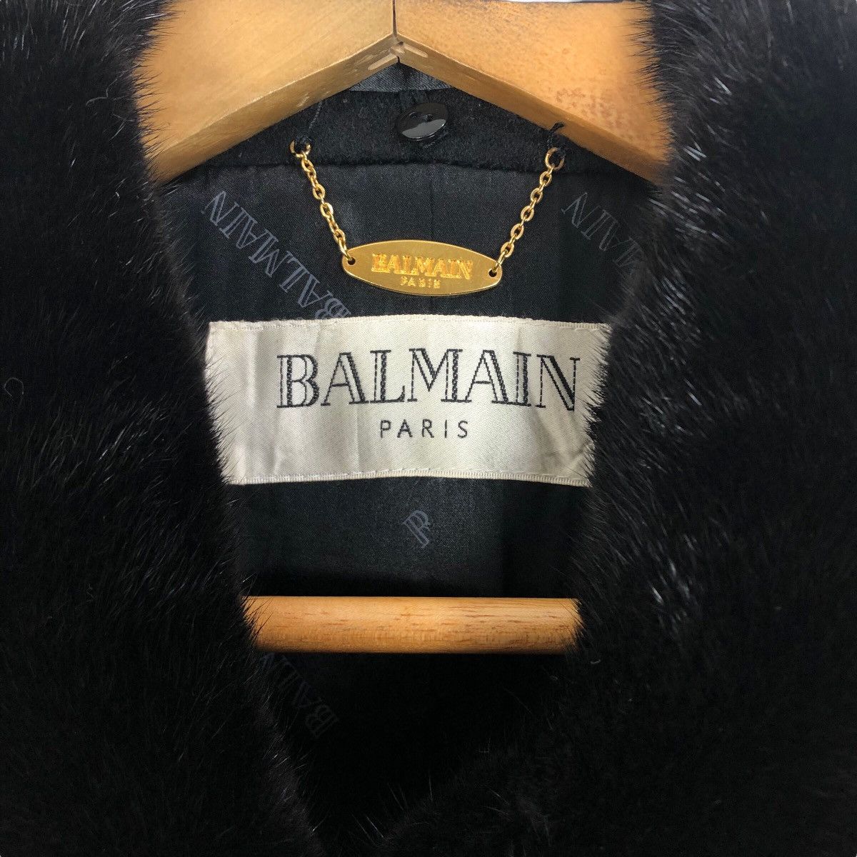 Balmain Paris Faux Fur Pure Cashmere Long Coat - 9