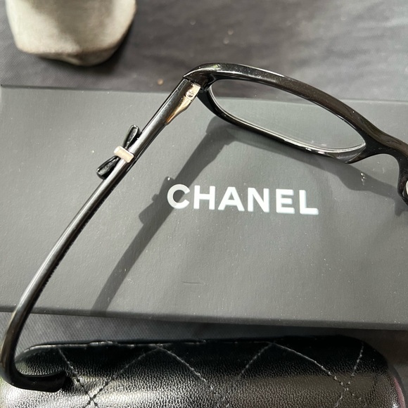 CHANEL CH 3242 714 52mm Bow Logo Black Eyeglasses Frames Italy Coquette 2013 GUC - 13