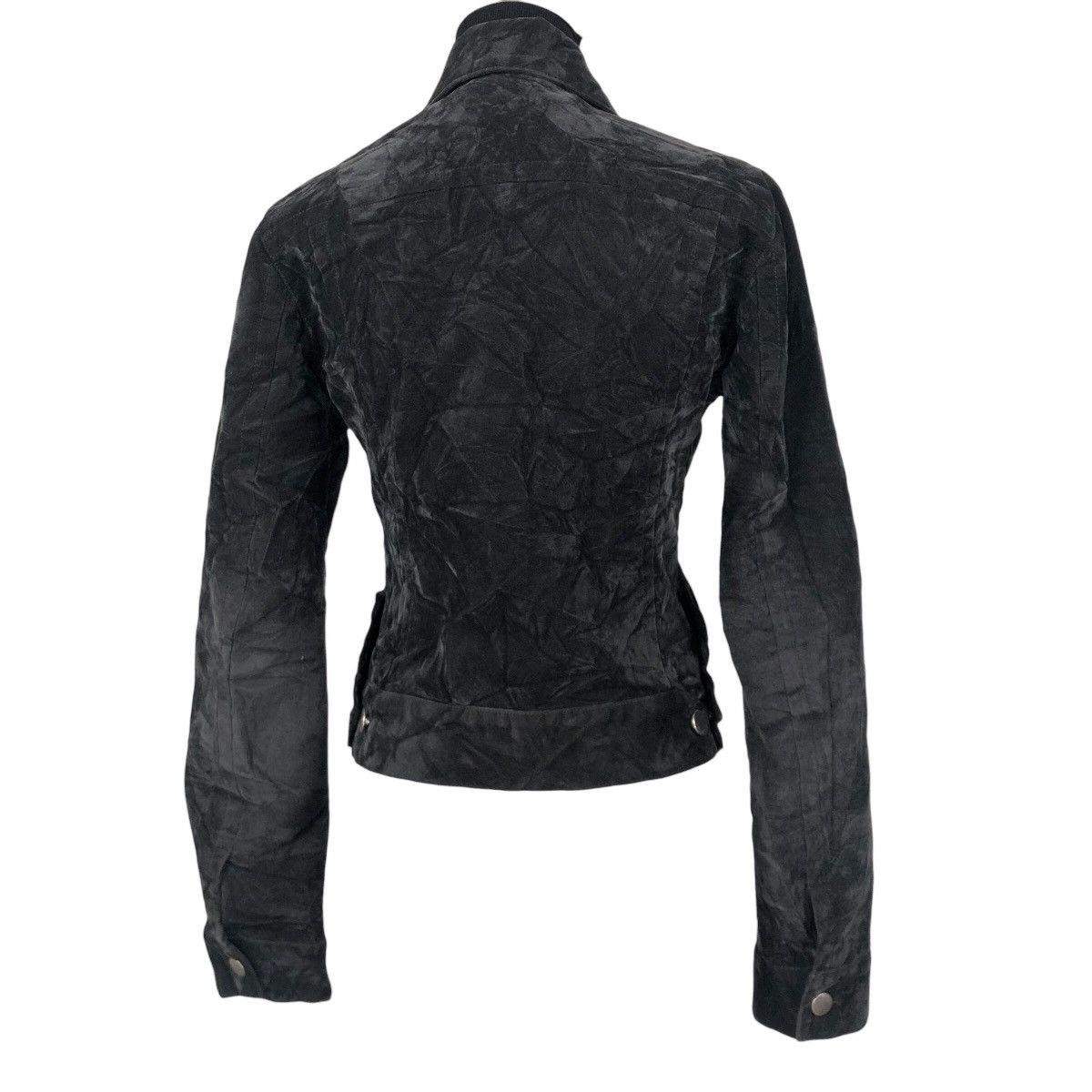 Maison Margiela MM6 Artisanal Black Painted Velvet Jacket - 18