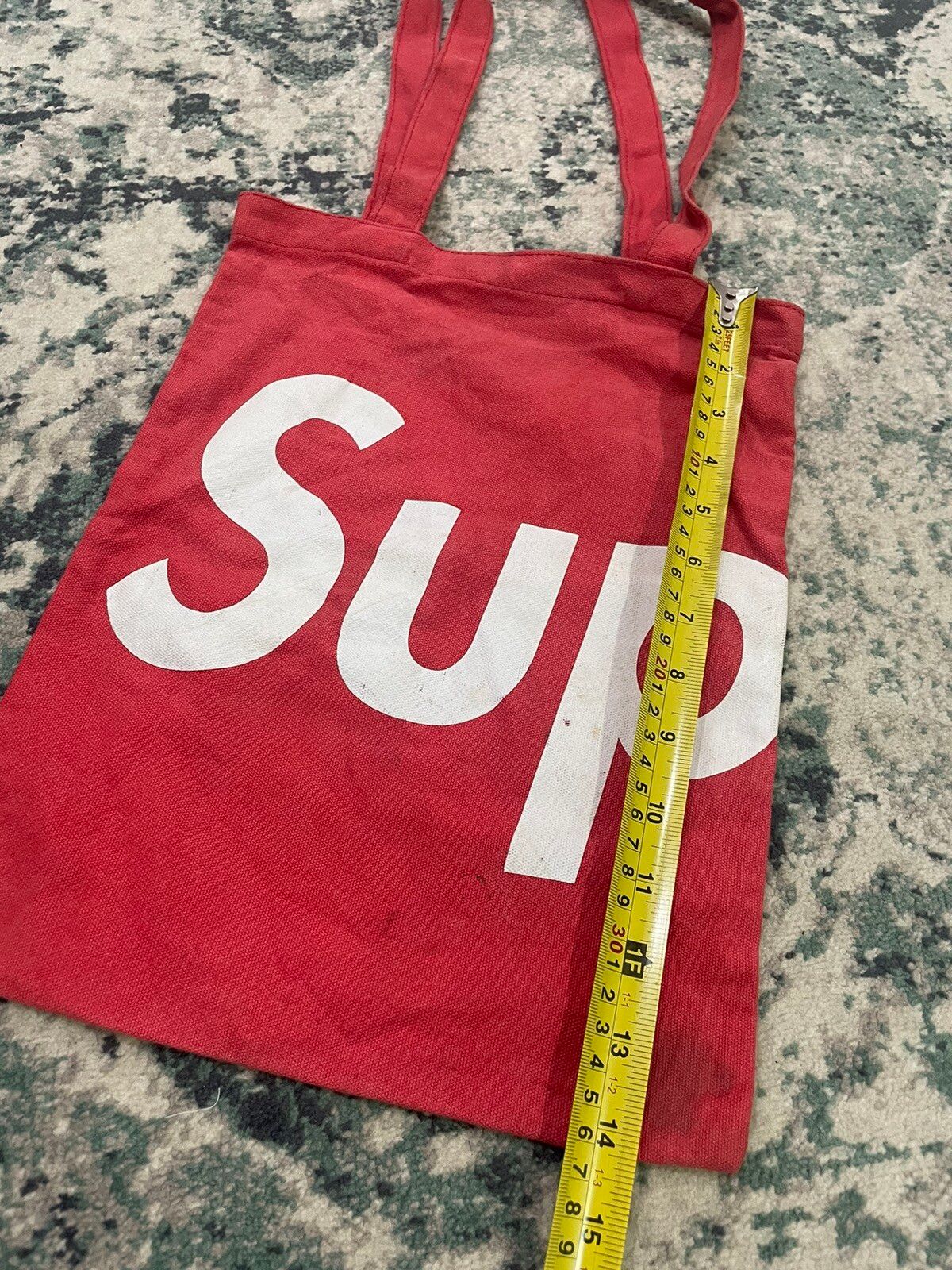 Supreme 2009 Shoulder Tote Bag Red Box Logo - 11