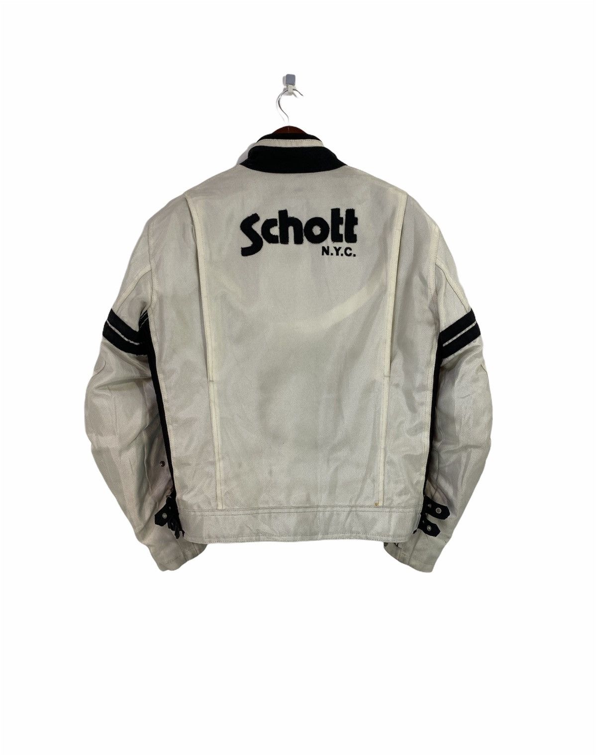 Schott N.Y.C Bikers Jacket Big Logo Design Rare - 2