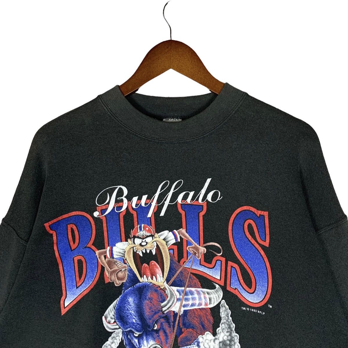 Vintage Buffalo Bills Tazmania NFL 93 Sweatshirt Size XL - 2