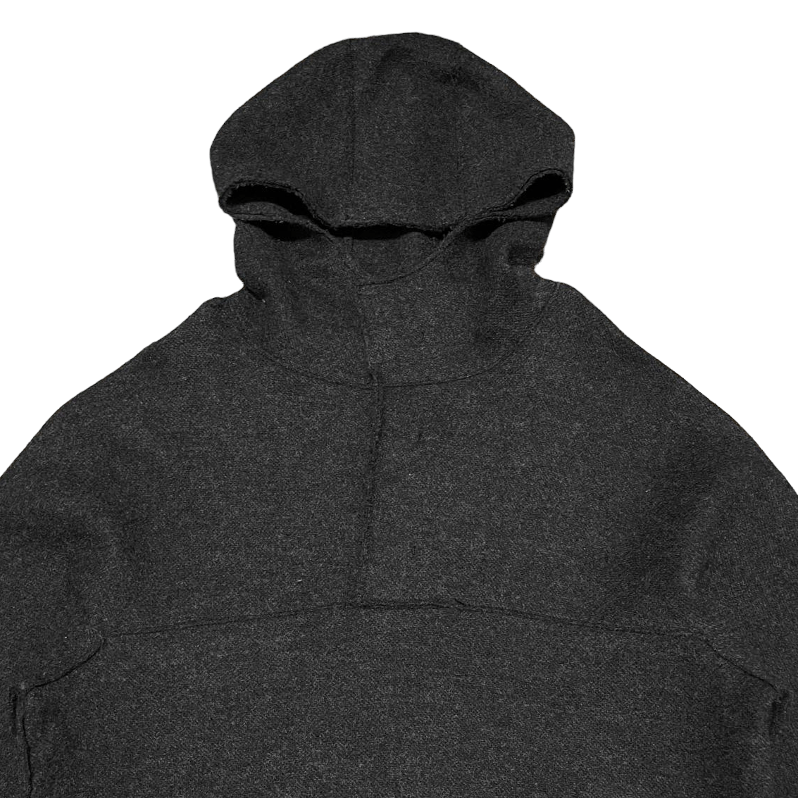 Tete Homme Issey Miyake Wool Hooded Jacket Pullover - 2