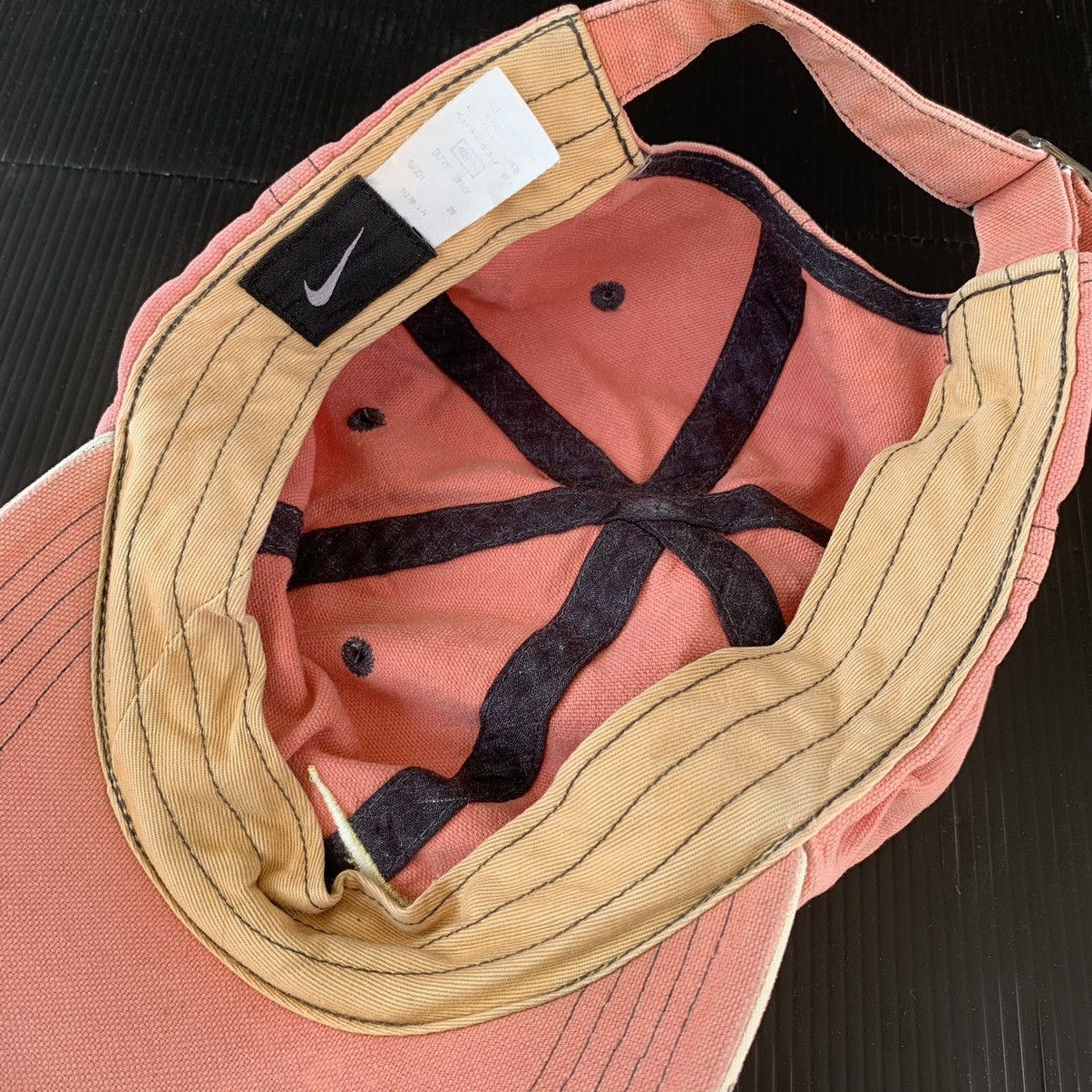 Vintage Thrashed Faded Nike Pink Cap - 4