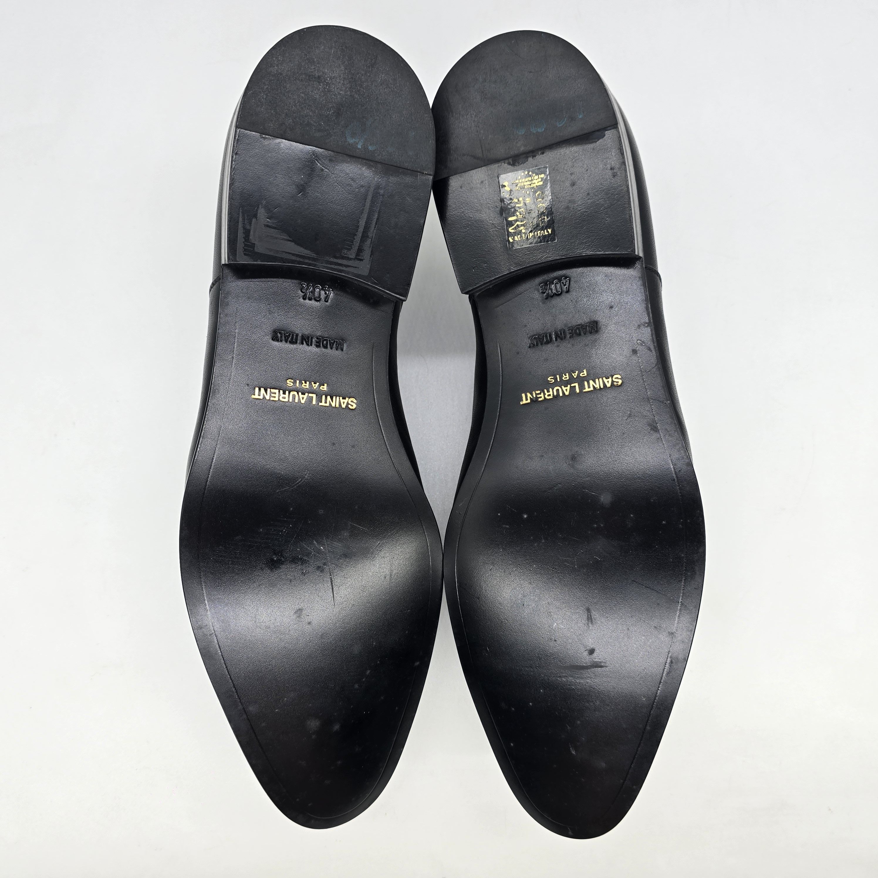 Saint Laurent Paris - Leather Plain Toe Oxford Shoes - 8