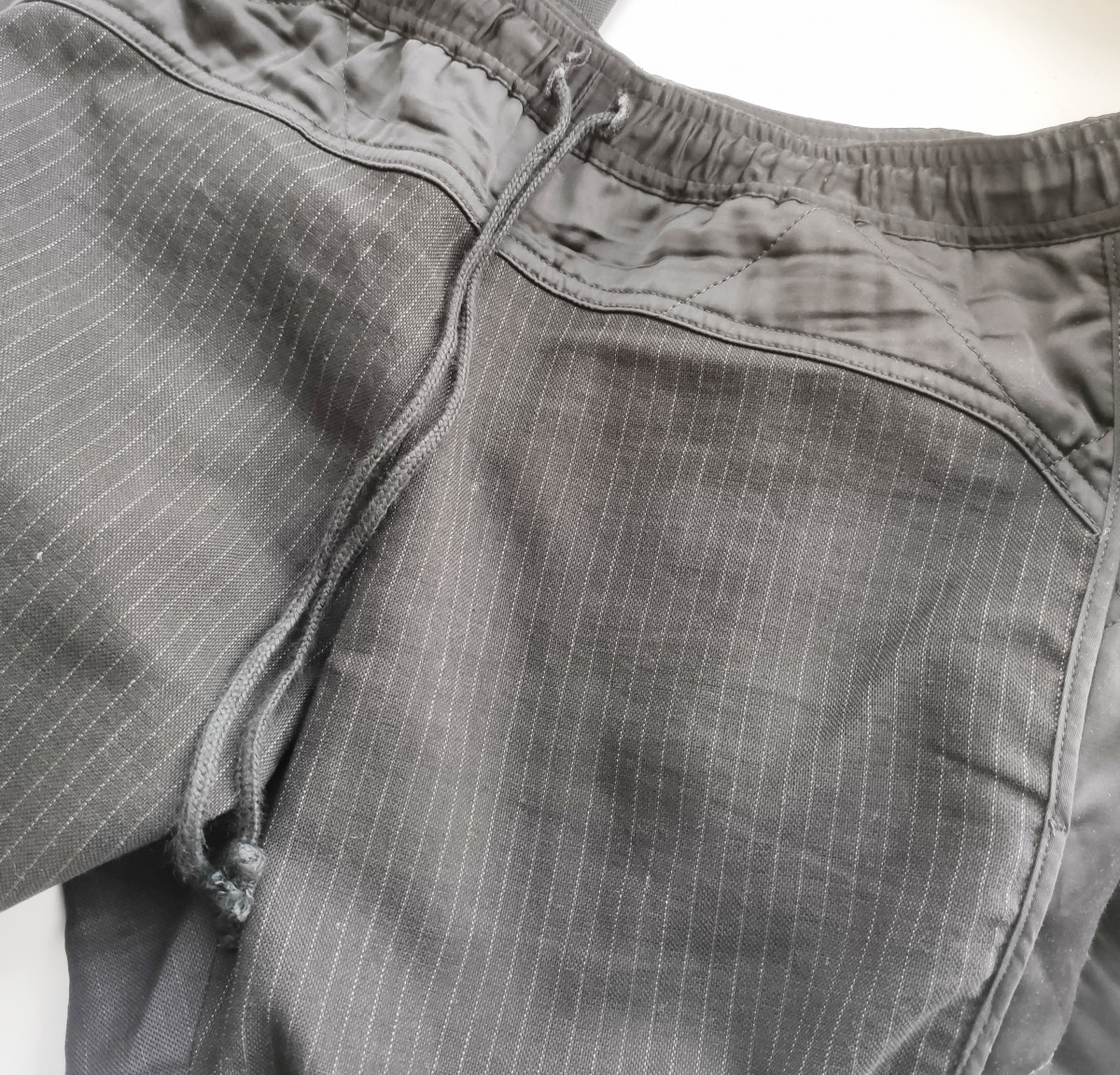 Mixed wool & nylon striped pants AW15 - 7