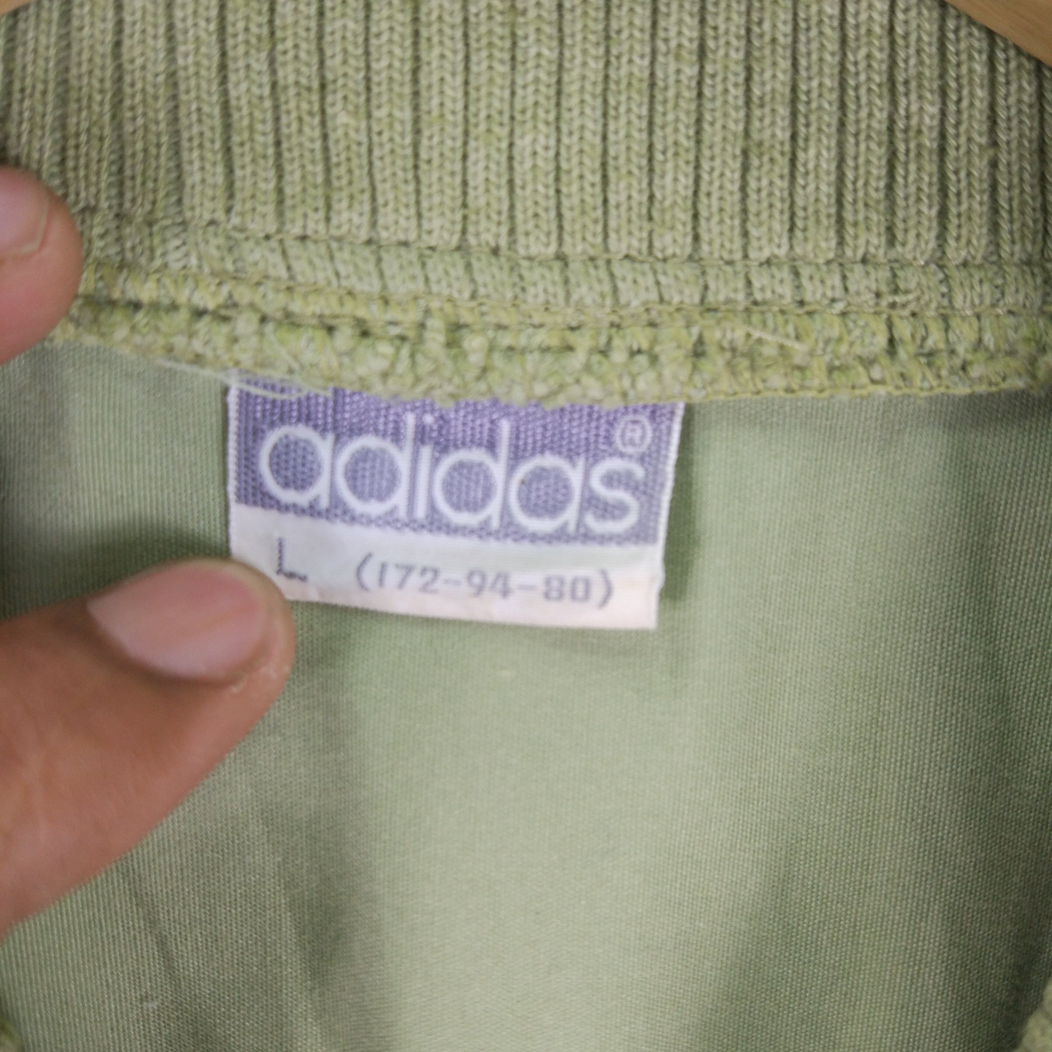 Vintage Adidas Trefoil Fleece Embroidered Logo Zip Up Jumper Sweatshirt - 5