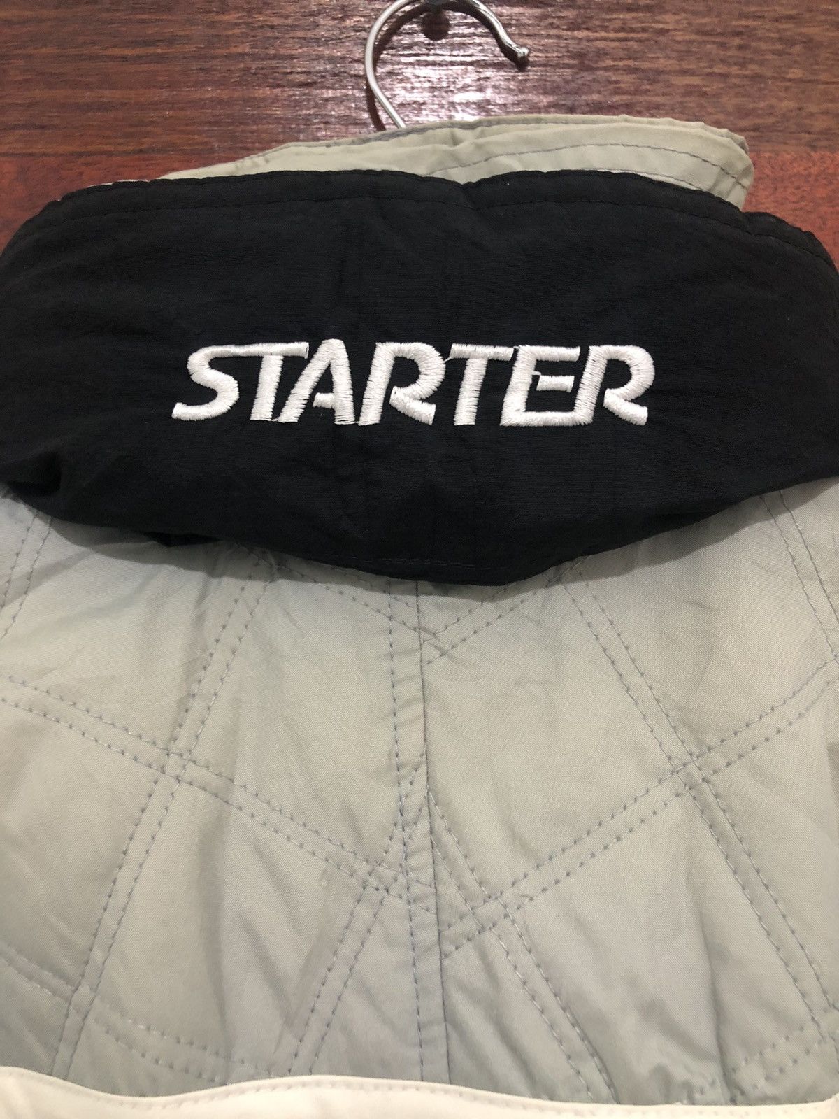 NFL X Raiders X Starter Puffer Embroidered Logo Parka Jacket - 9