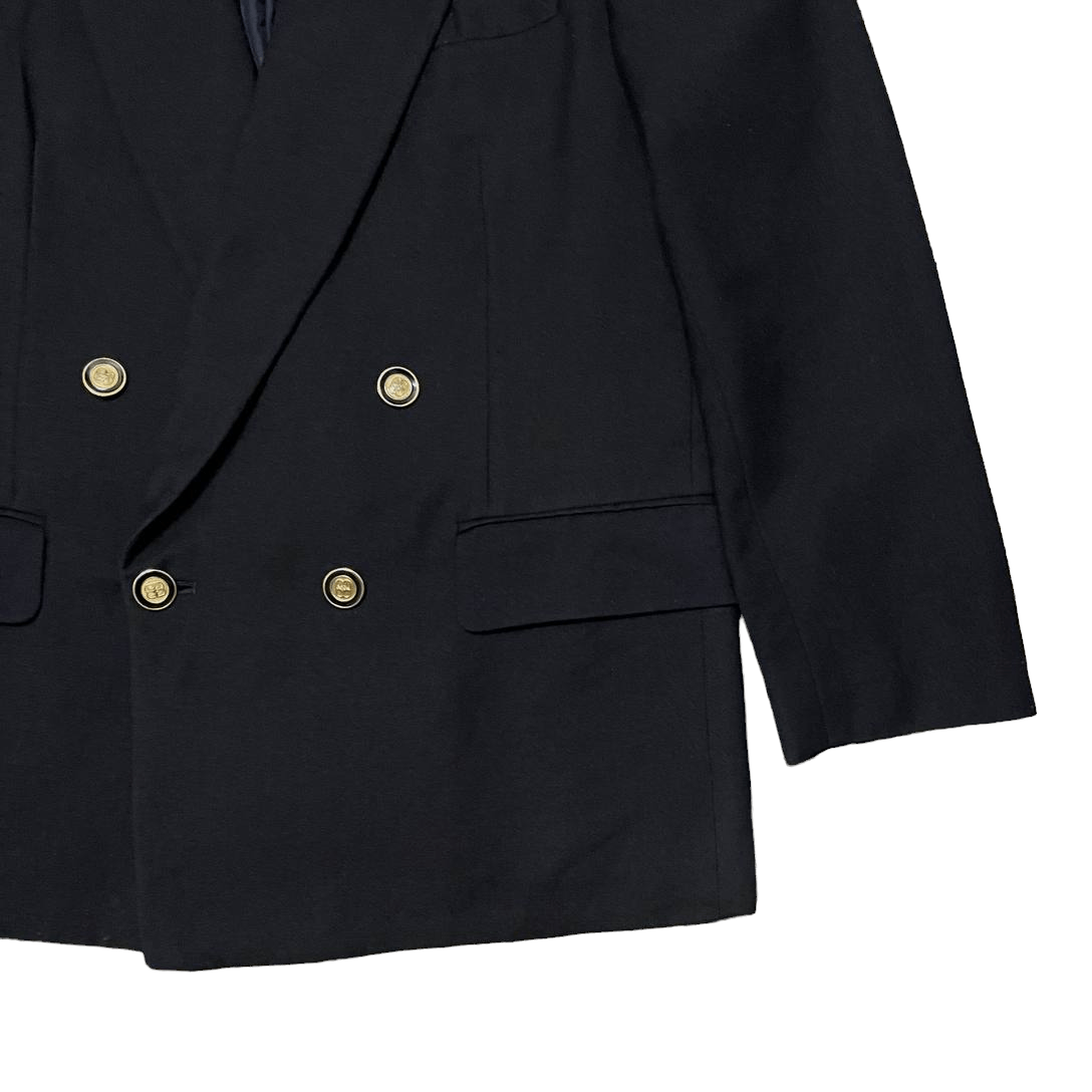 Balenciaga Pour Homme Double Breasted Wool Blazer - 4