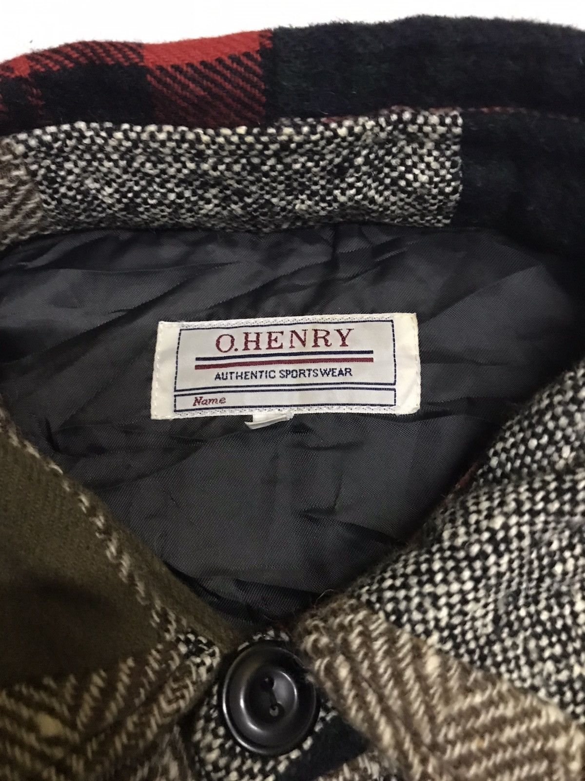 Brand - 🔥Rare Design🔥O.Henry Patch Work Woven Wool Jacket - 11