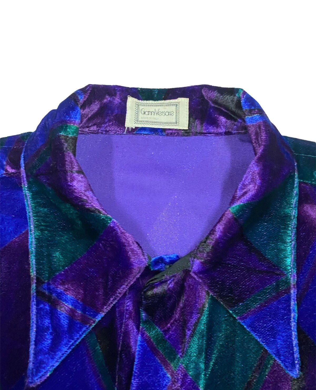Authentic🔥Gianni Versace PsycheDelic Geometry Baroque Silk - 7