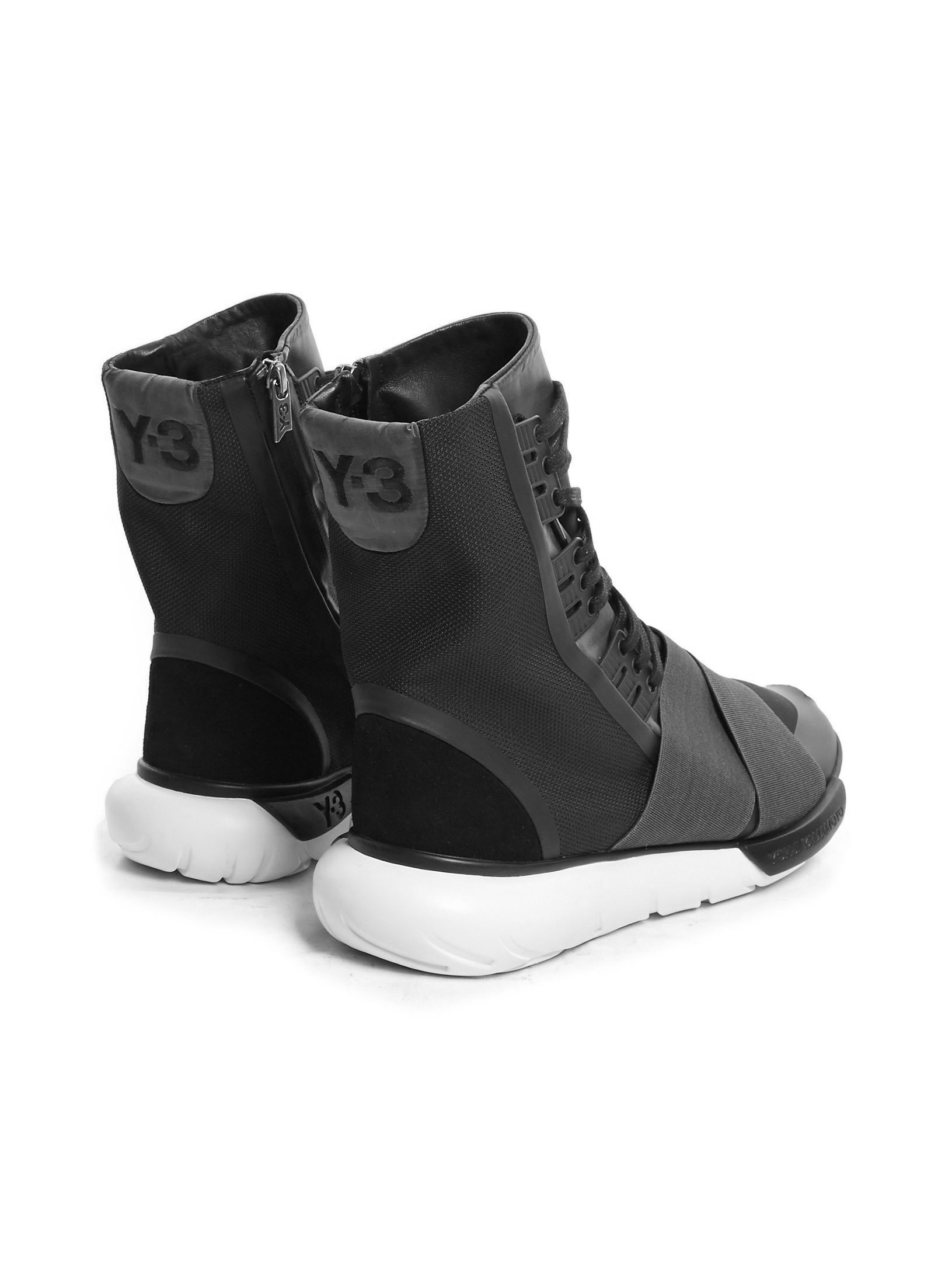 adidas Y-3 Qasa Boot 'Charcoal Black' BB4803 - 2
