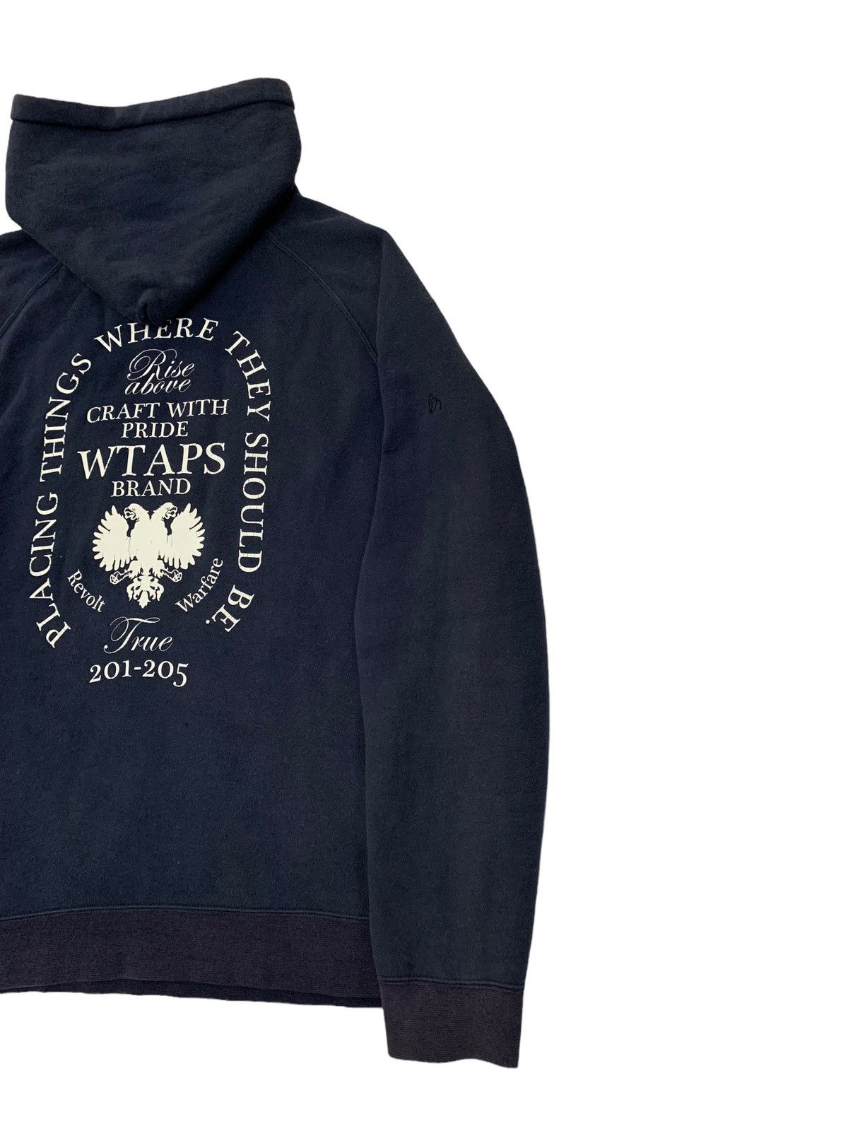 🔥WTAPS NAVY PULLOVER HOODIE - 3