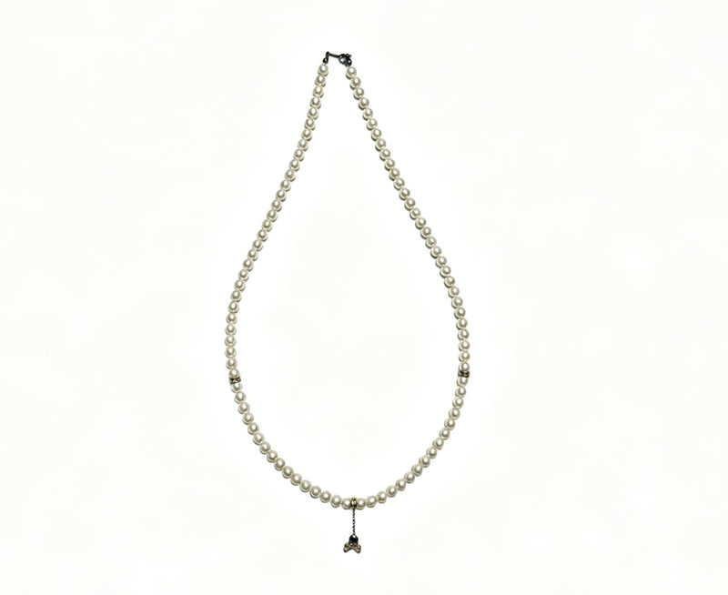 Mastermind Japan Silver Gold Skull Necklace - 1