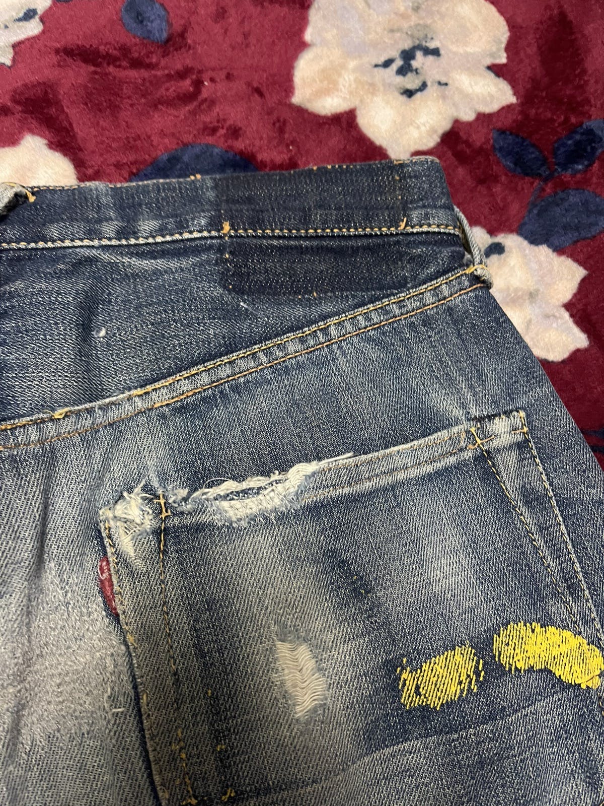 Yamane selevedge jeans distressed - 5