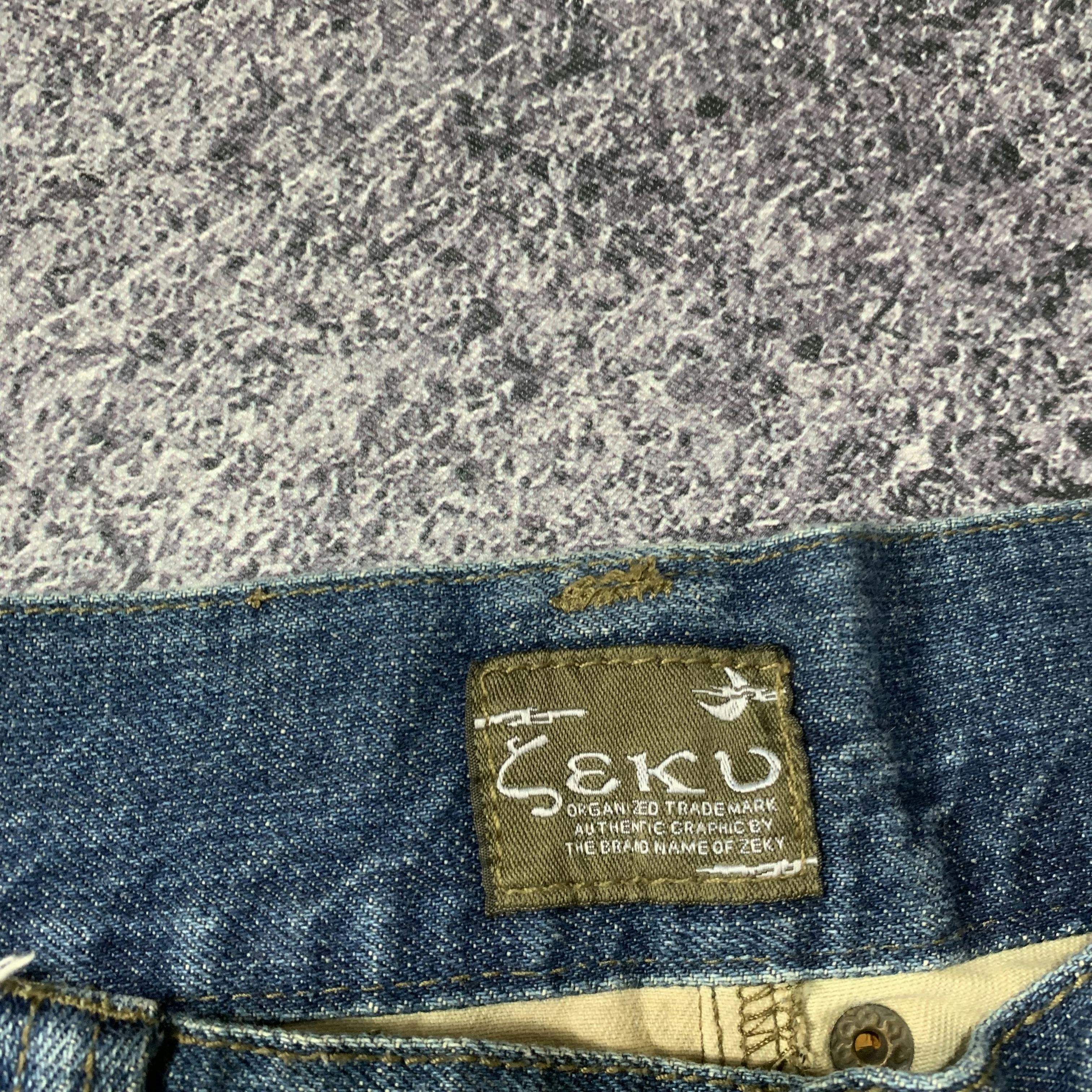 Seku Zeky Sukajan Embroidery Denim Jeans Pants - 6