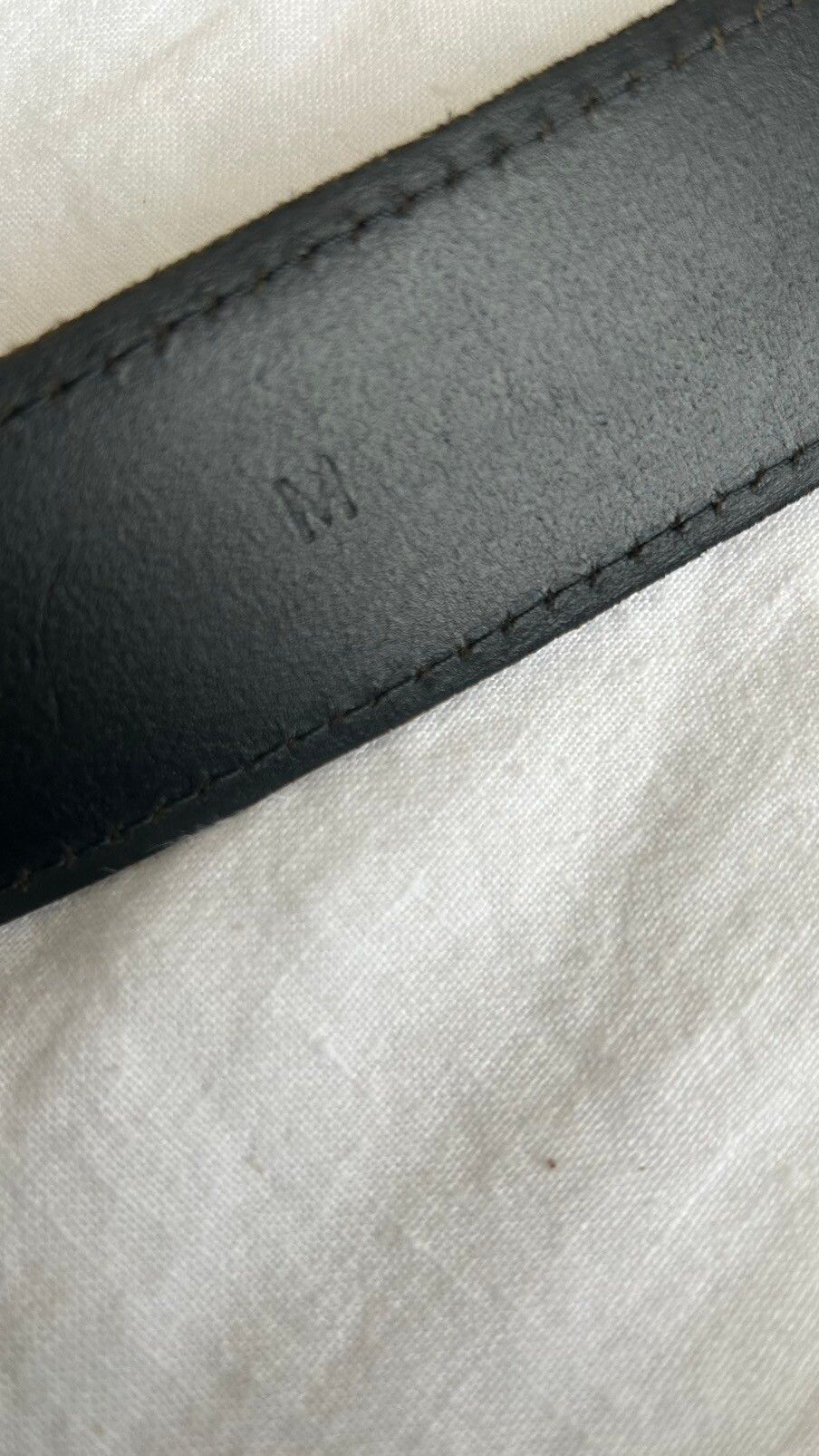 matte black . margiela . leather belt - 12