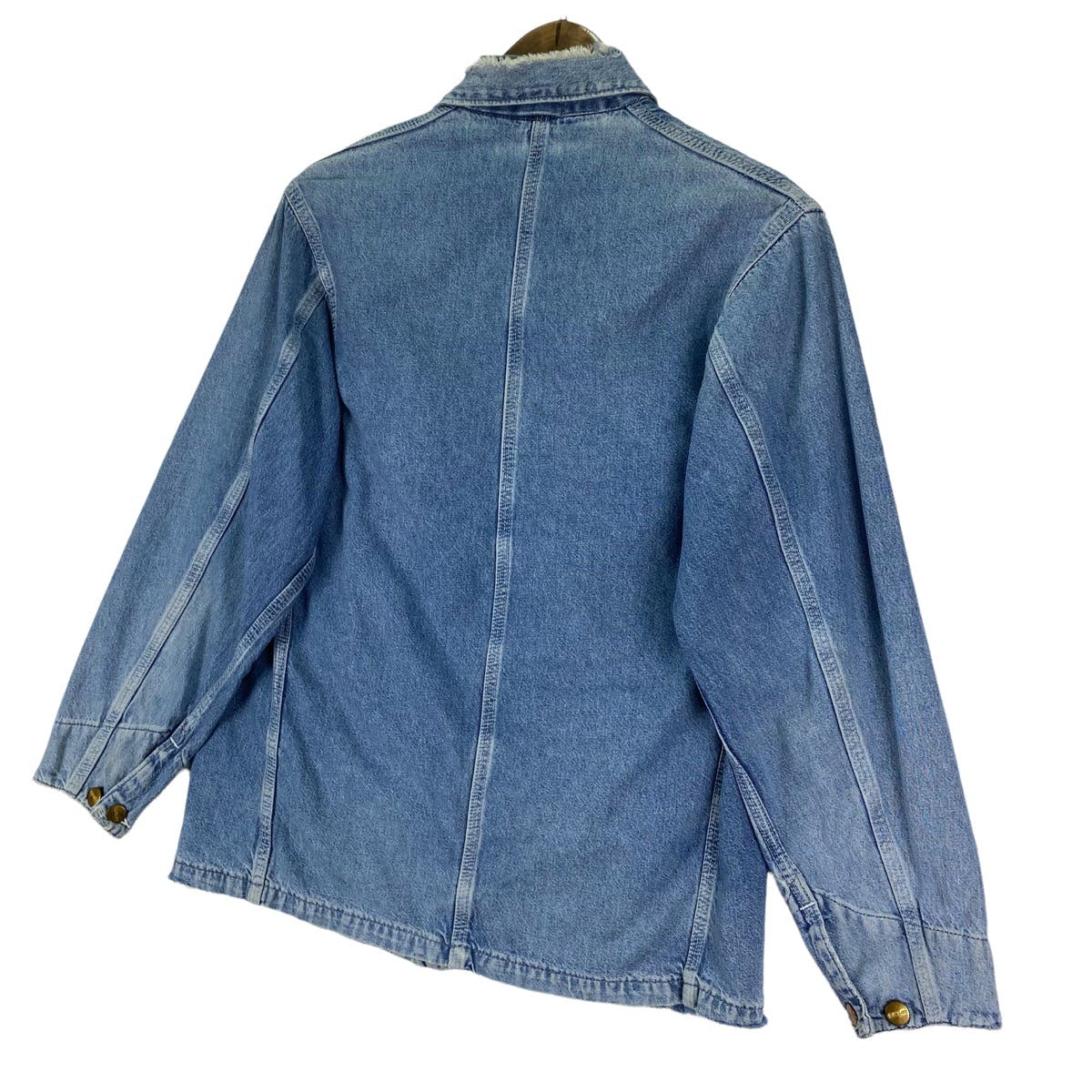 Vintage Carhartt Michigan Denim Chore Distressed Jacket - 8