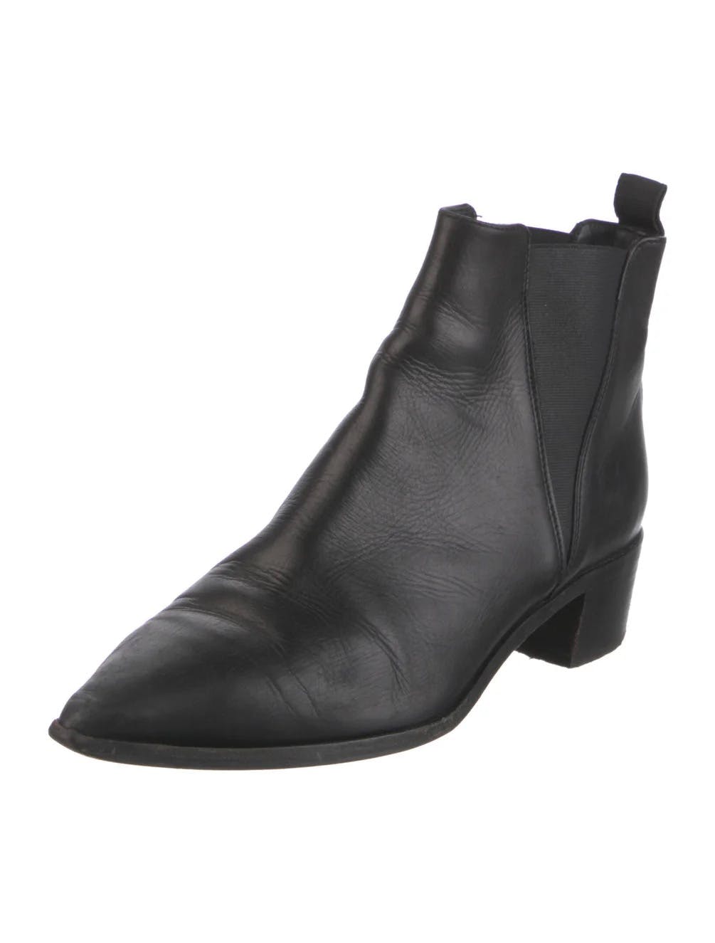 Leather Cuban heel boots - 2