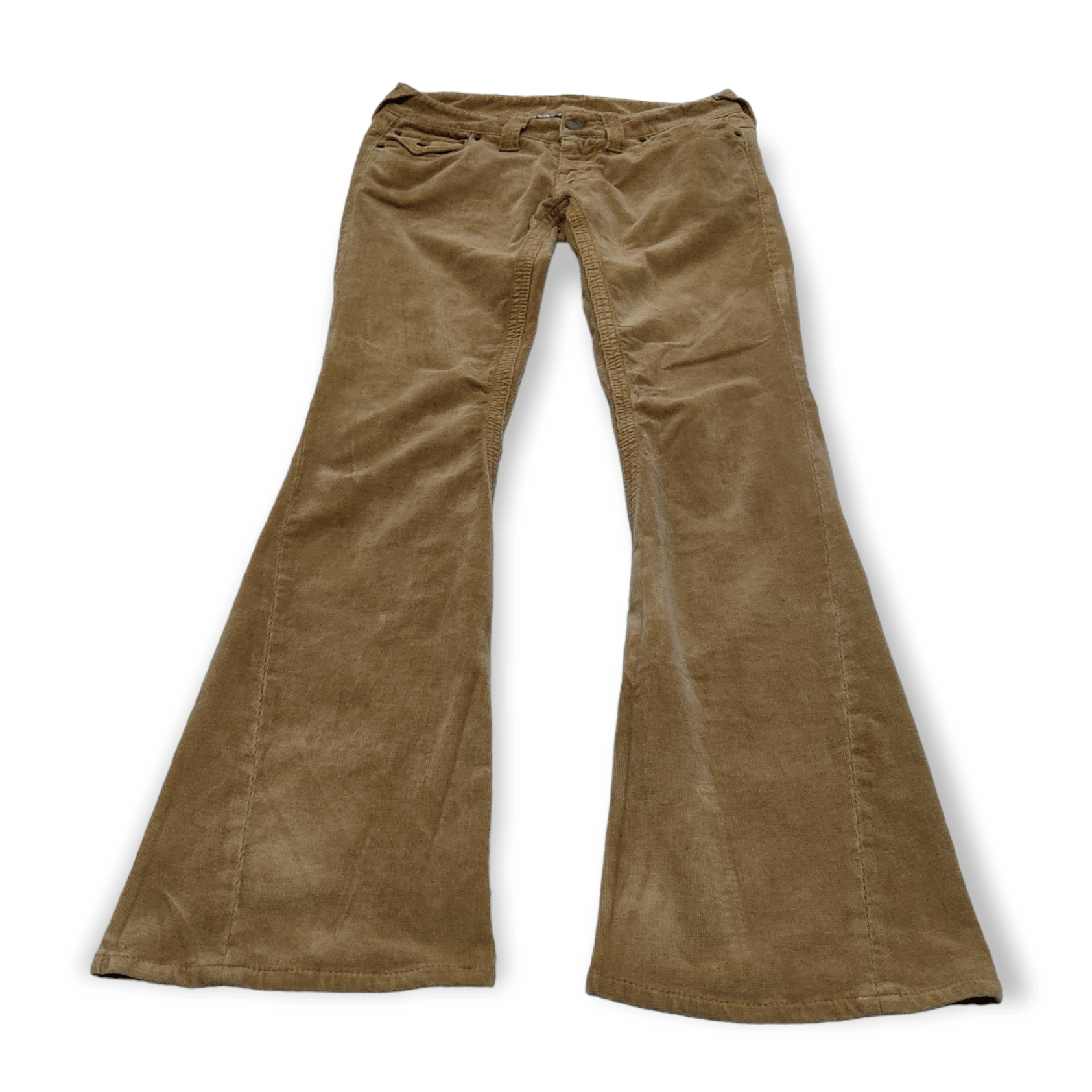 Japanese Brand - T.T.U Snowy Crystal Corduroy Flare Pants - 3