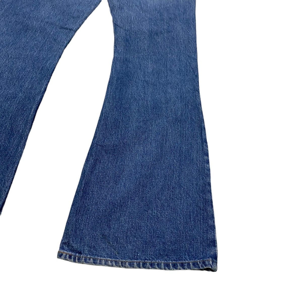 OrSlow Washed Blue Denim Super Flare Jeans - 15