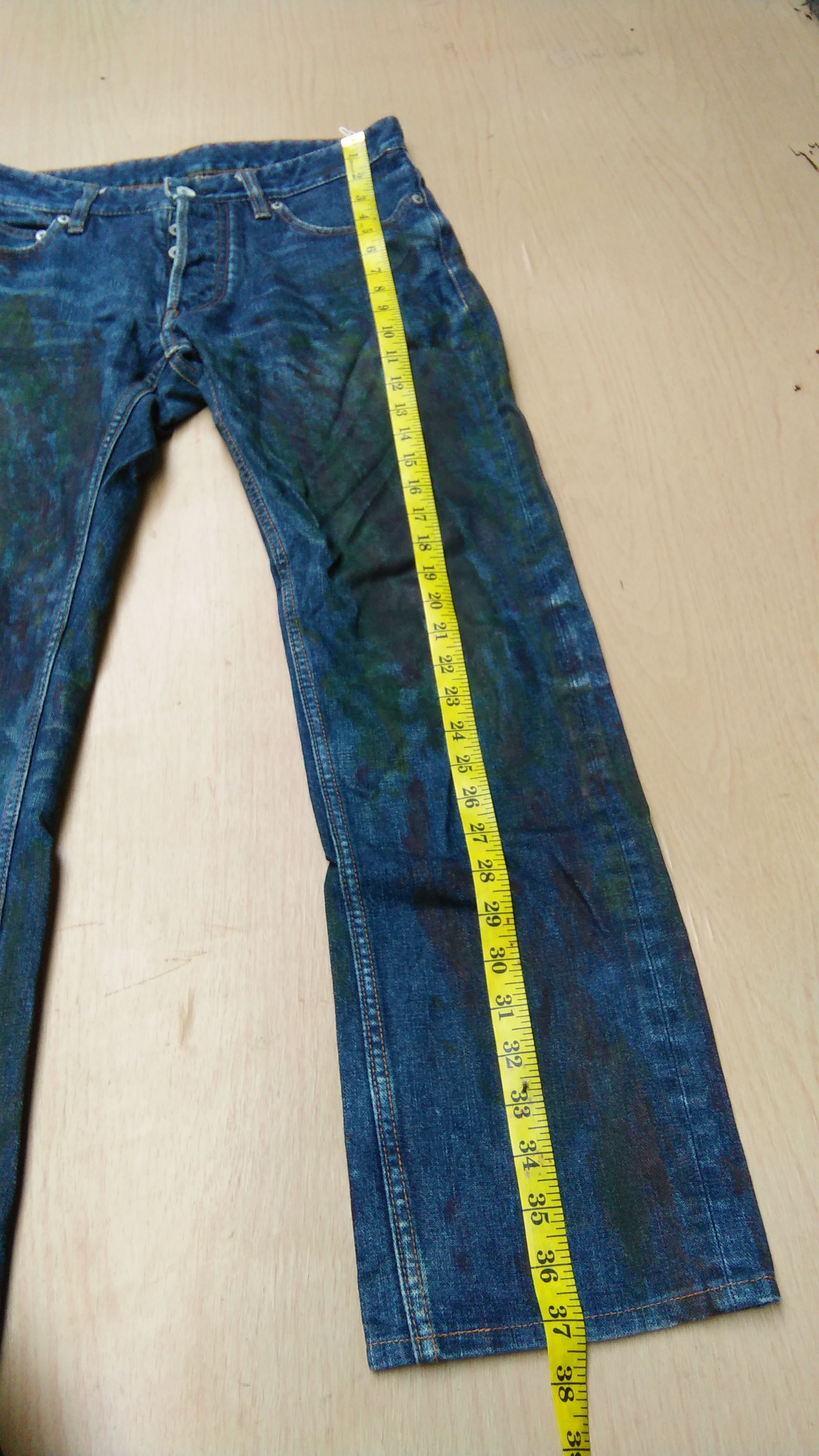 Japanese Brand - Lideal painted jeans x japanese brand