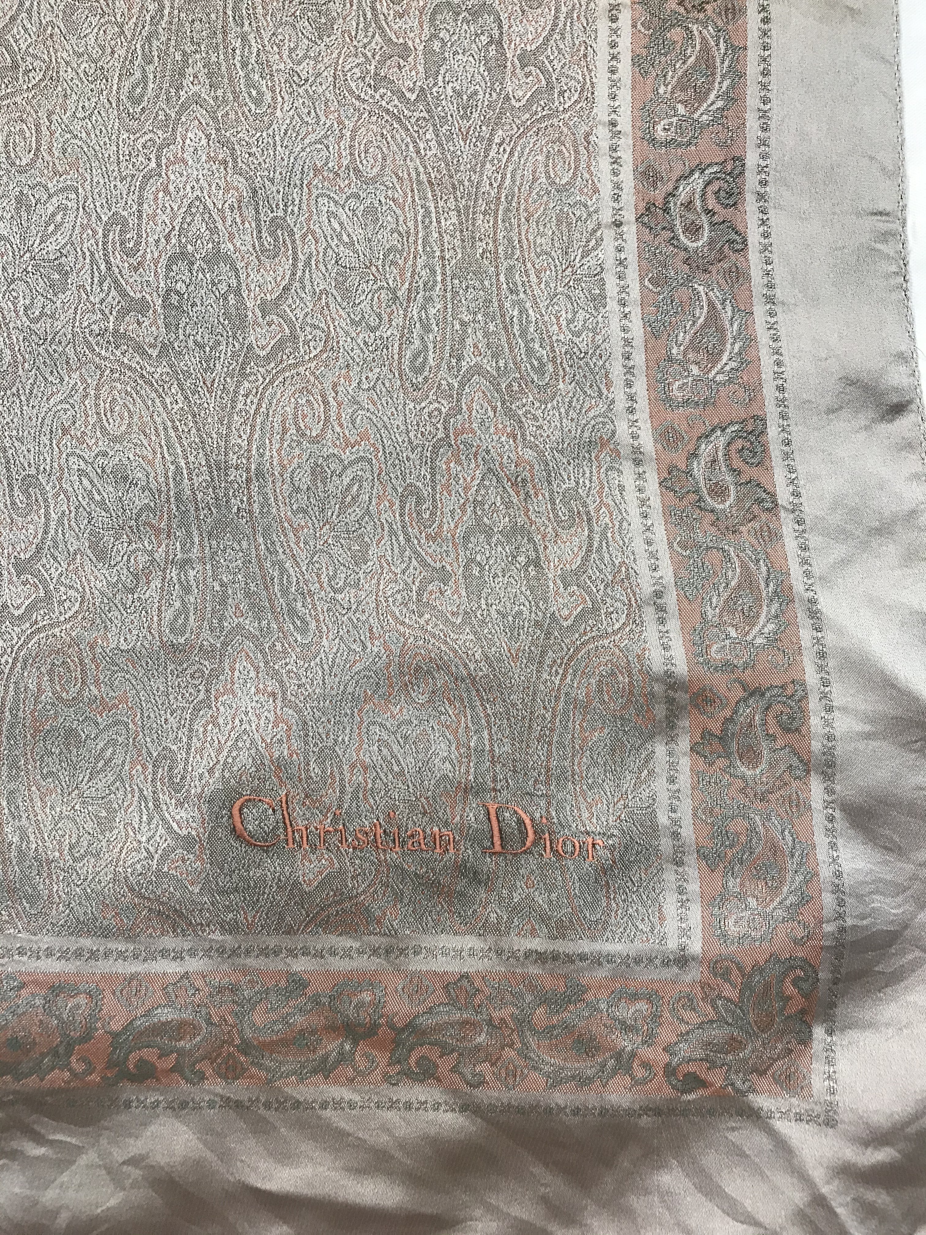 Christian Dior Monsieur - Christian Dior Paisley Design Scarf - 3