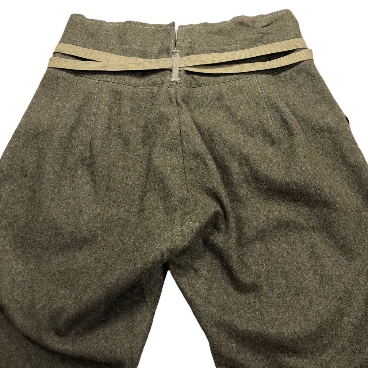 Vintage Wool Pants Military Style - 11