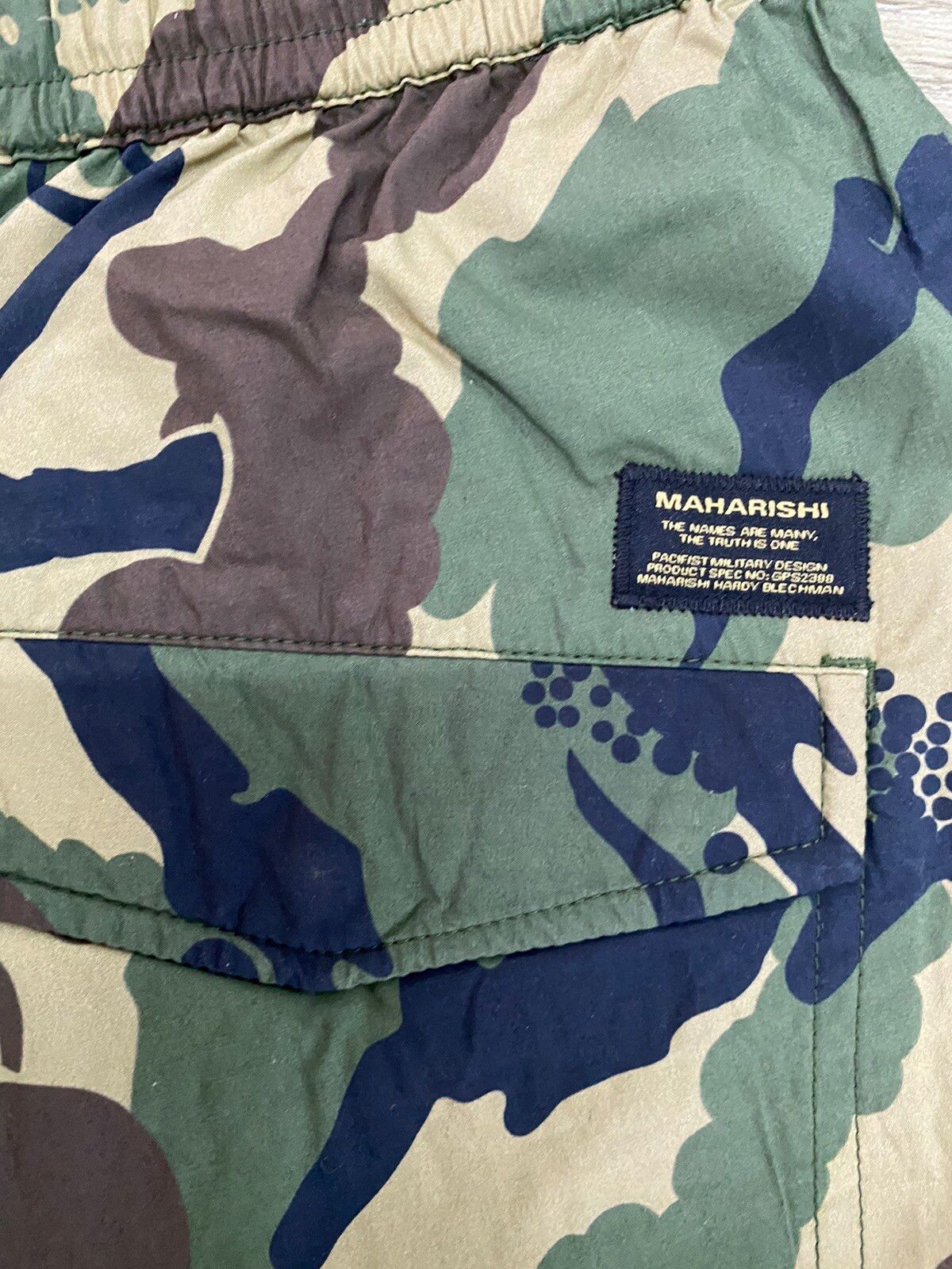 Maharishi Woodland Camo Camp Collar Shirt - 16