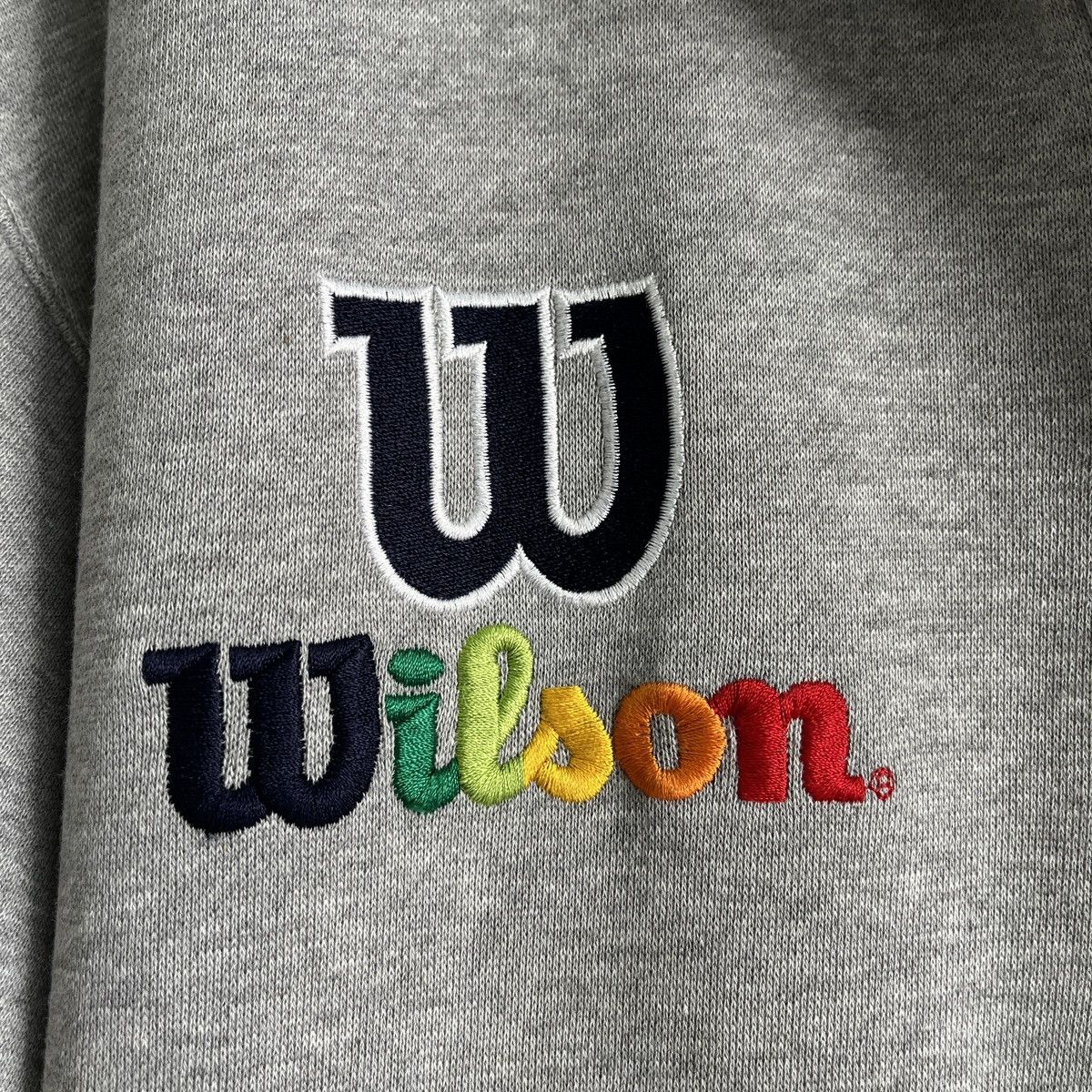 Vintage - Big Spellout Wilson Sweatshirts Hoodie - 10