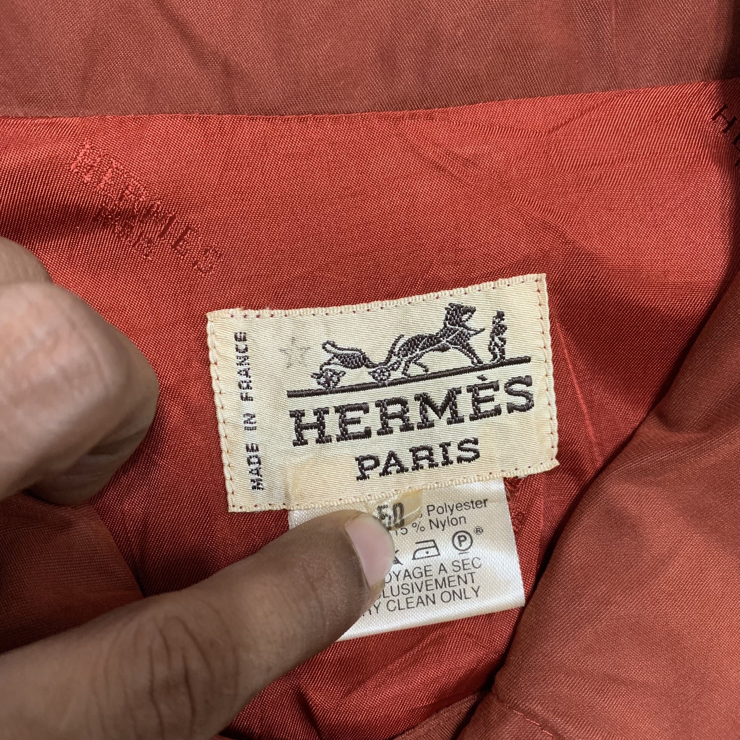 Vintage 80s Hermes Overcoat - 5