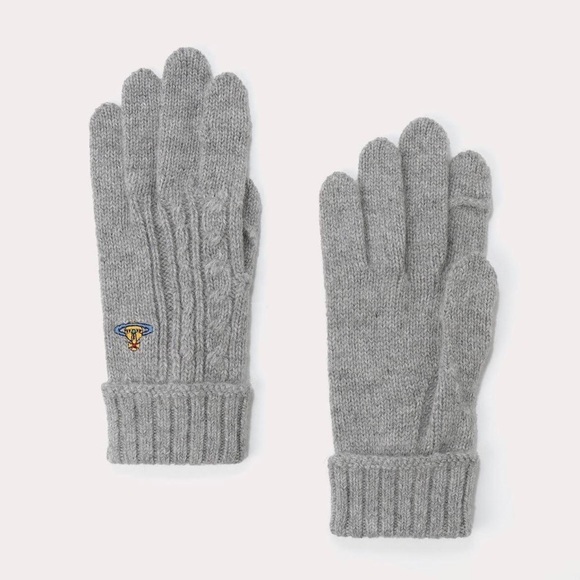 Vivienne Westwood Orb Logo Wool Gloves - 1